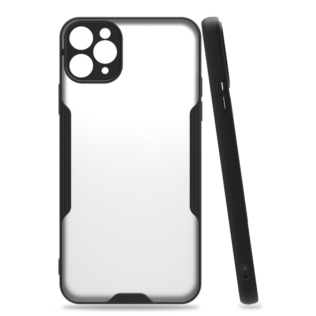Newface Apple iPhone 11 Pro Max Kılıf Platin Silikon - Siyah — görsel 3