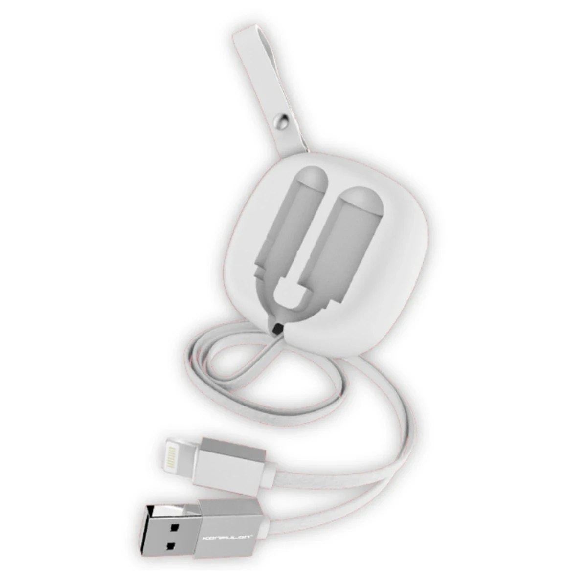 Konfulon S80 Lightning Kablo iphone Uyumlu 20cm-1M 2A - Beyaz