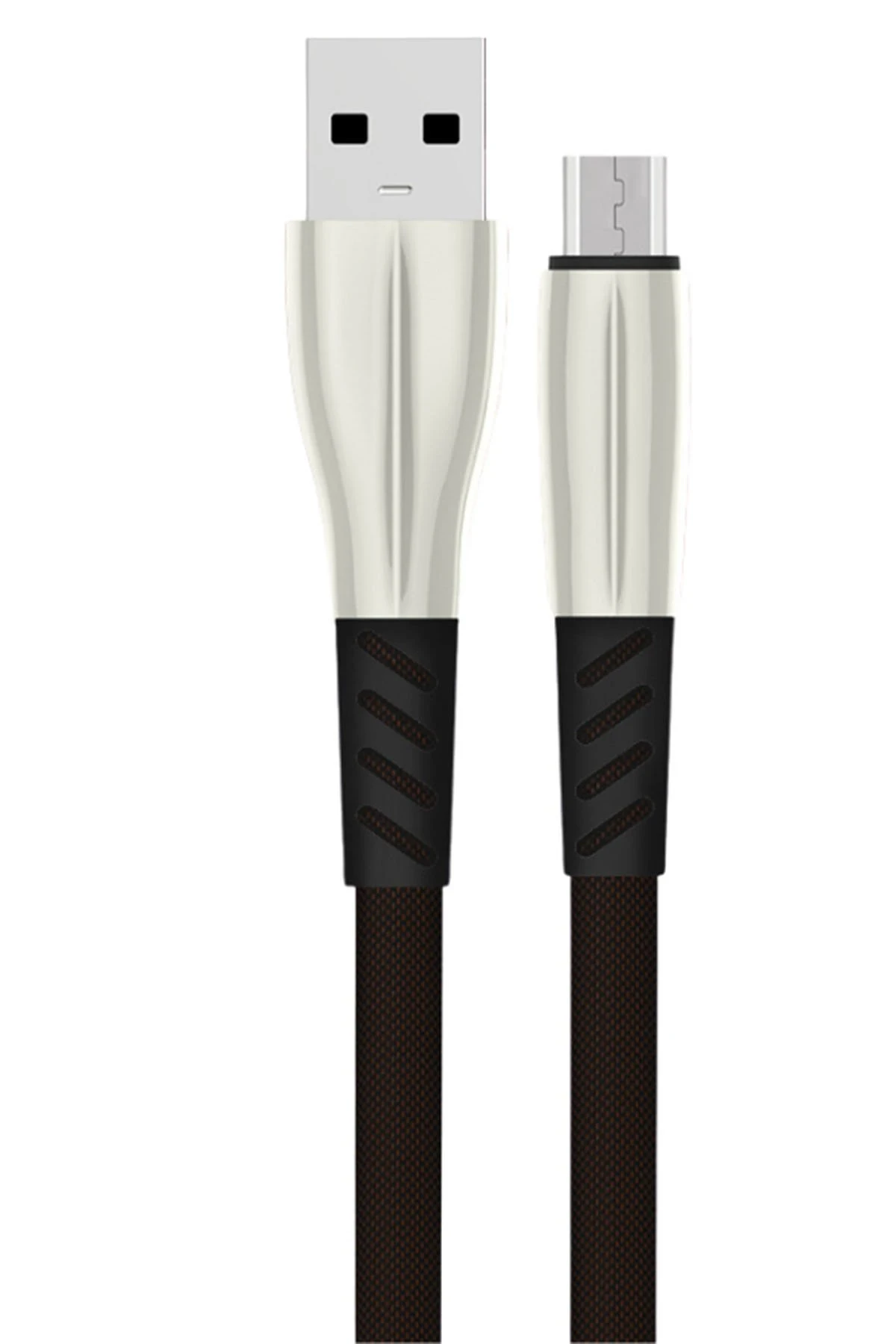 Konfulon S88 Metal Uçlu Micro USB Kablo 1M 2.4A - Siyah