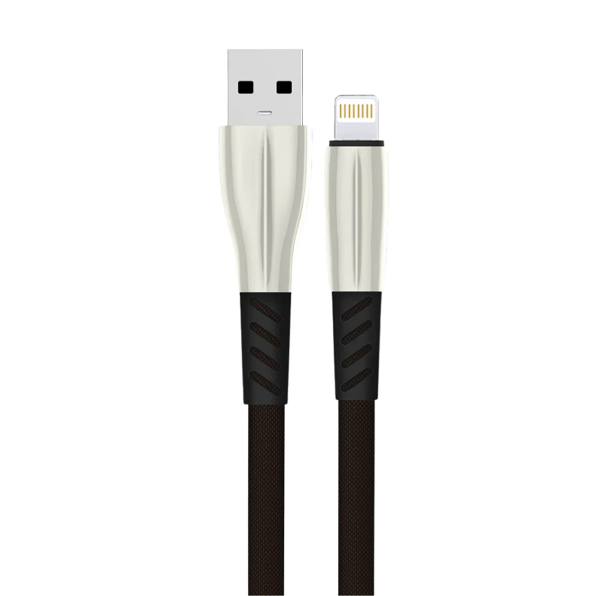 Konfulon S89 Metal Uçlu Lightning Kablo iphone Uyumlu 1M 2.4A - Siyah — görsel 3