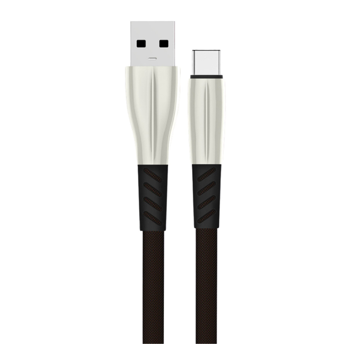 Konfulon S90 Metal Uçlu Type-C Kablo 1M 2.4A - Siyah — görsel 5