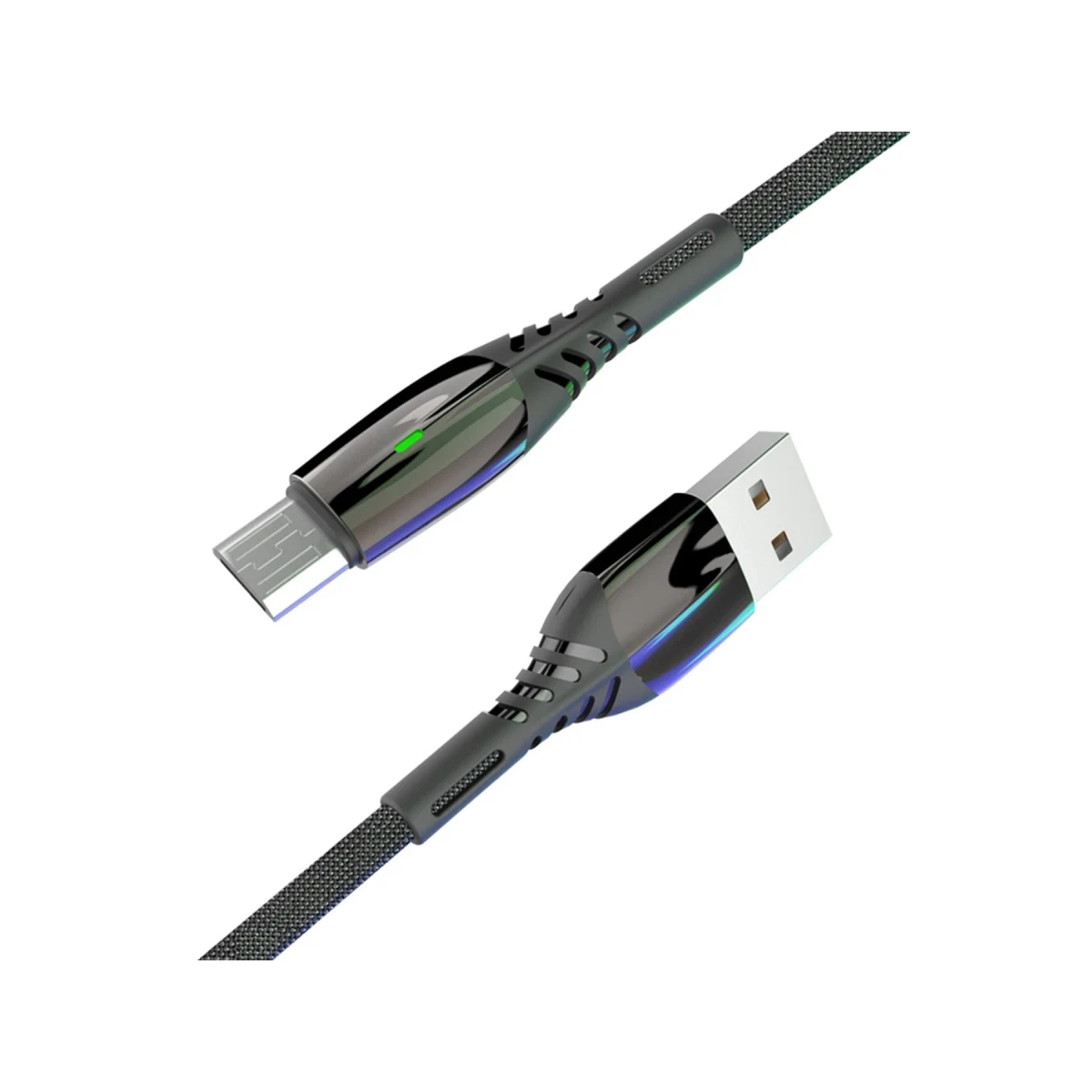 Konfulon S91 Ledli Micro USB Kablo 1M 2.4A - Siyah — görsel 3