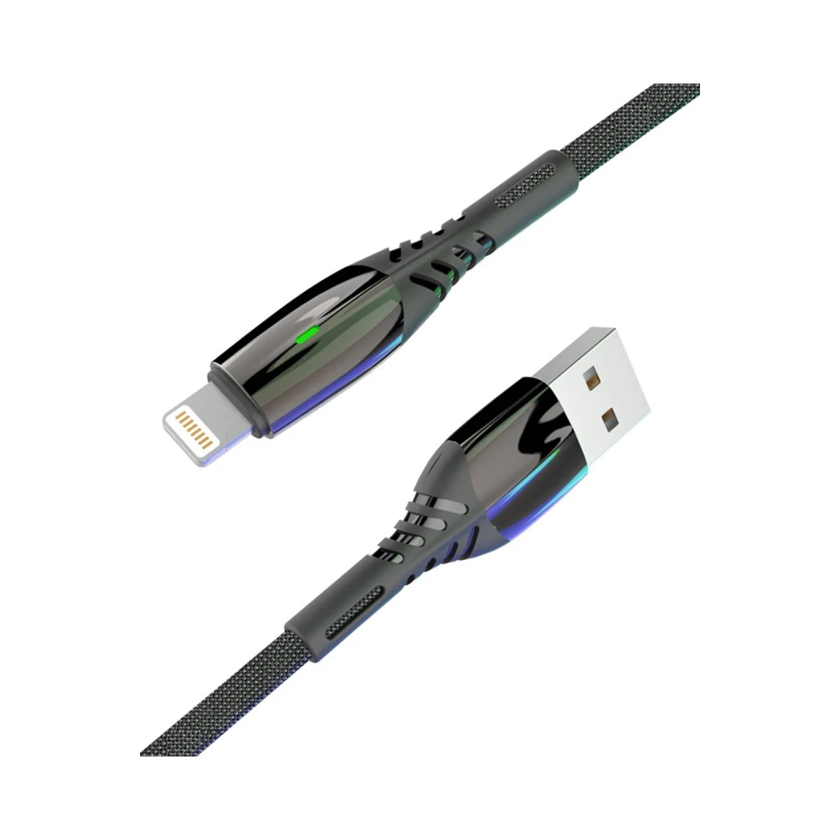 Konfulon S92 Ledli Lightning Kablo iphone Uyumlu 1M 3A - Siyah — görsel 3
