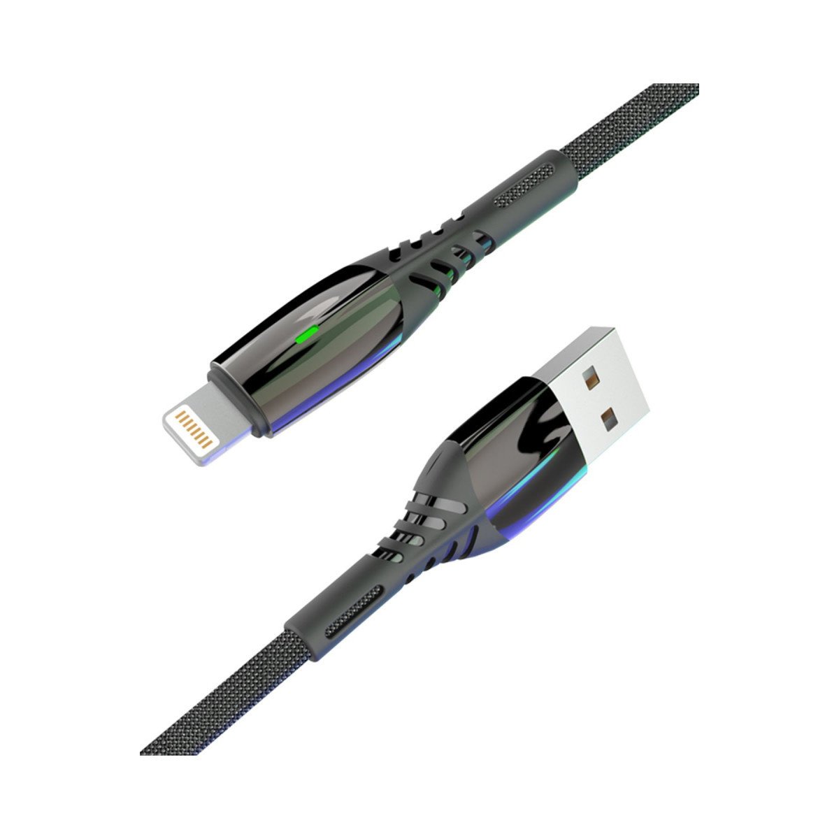 Konfulon S92 Ledli Lightning Kablo iphone Uyumlu 1M 3A - Siyah — görsel 5
