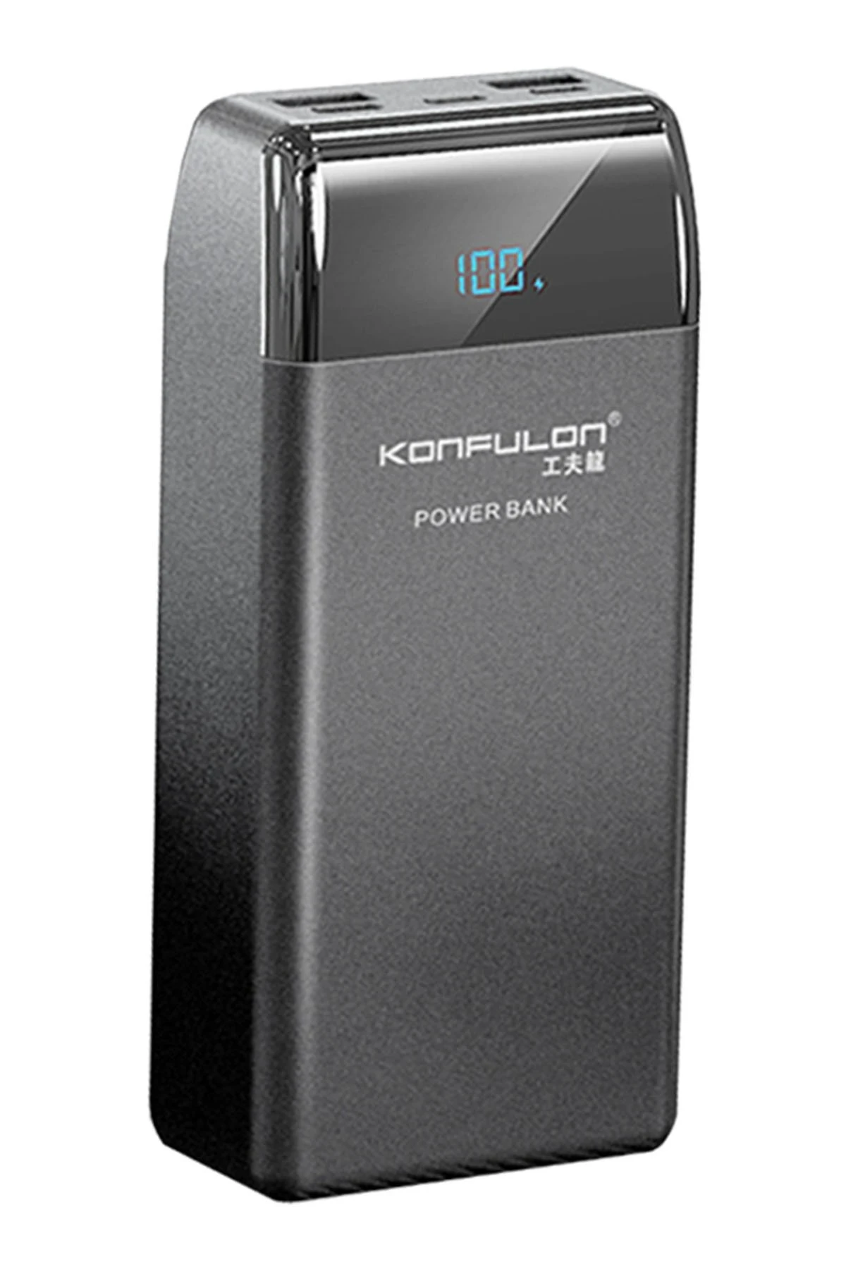 Konfulon P30Q Dijital Ekranlı Powerbank 30.000 mAh PD 18W Hızlı Şarj - Siyah