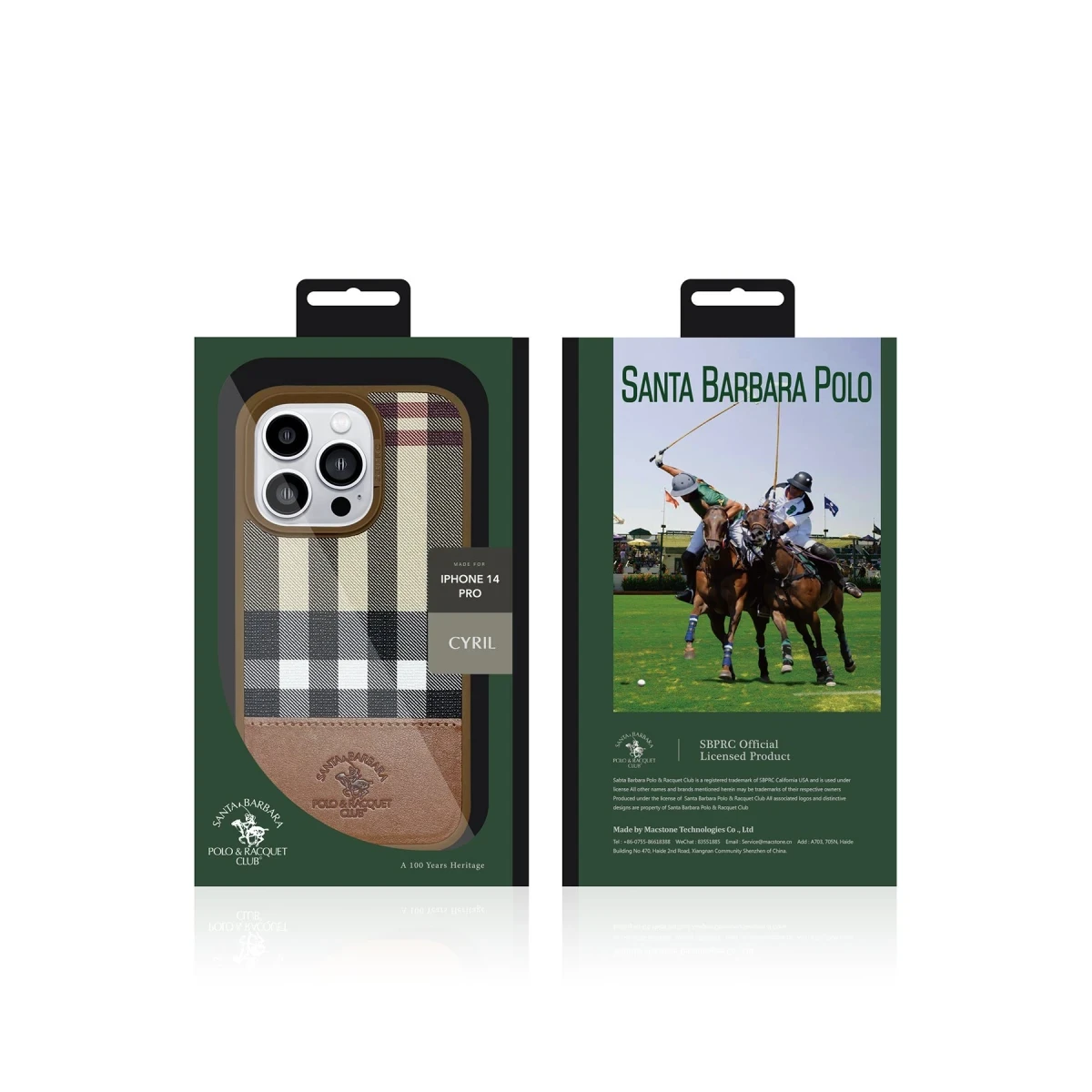 Santa Barbara Polo Racquet Club Apple iPhone 14 Pro Max Cyril Magsafe Kapak - Kırmızı