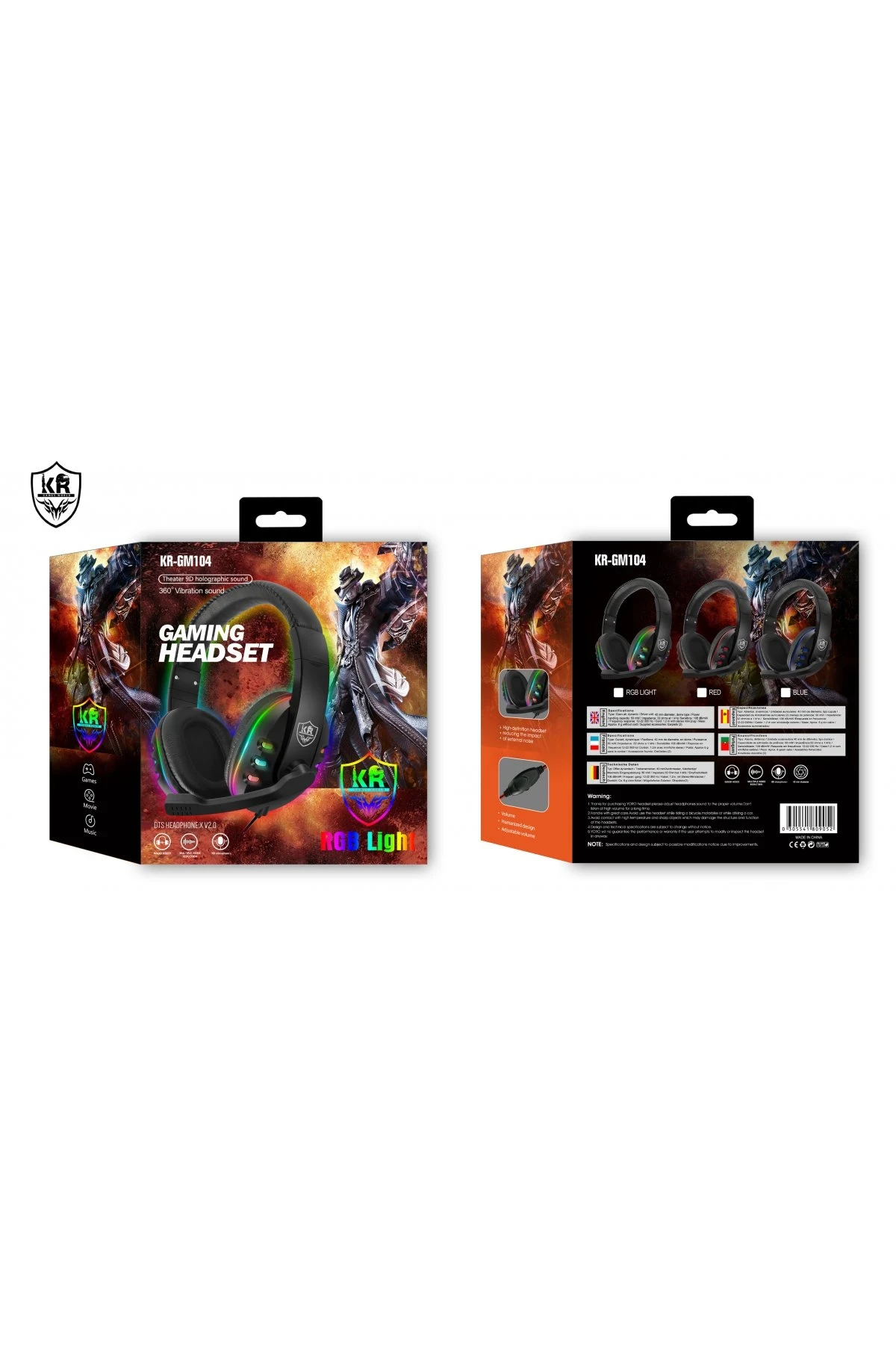 Karler Bass KR GM101 RGB Işıklı Oyuncu Kulaklığı — görsel 7