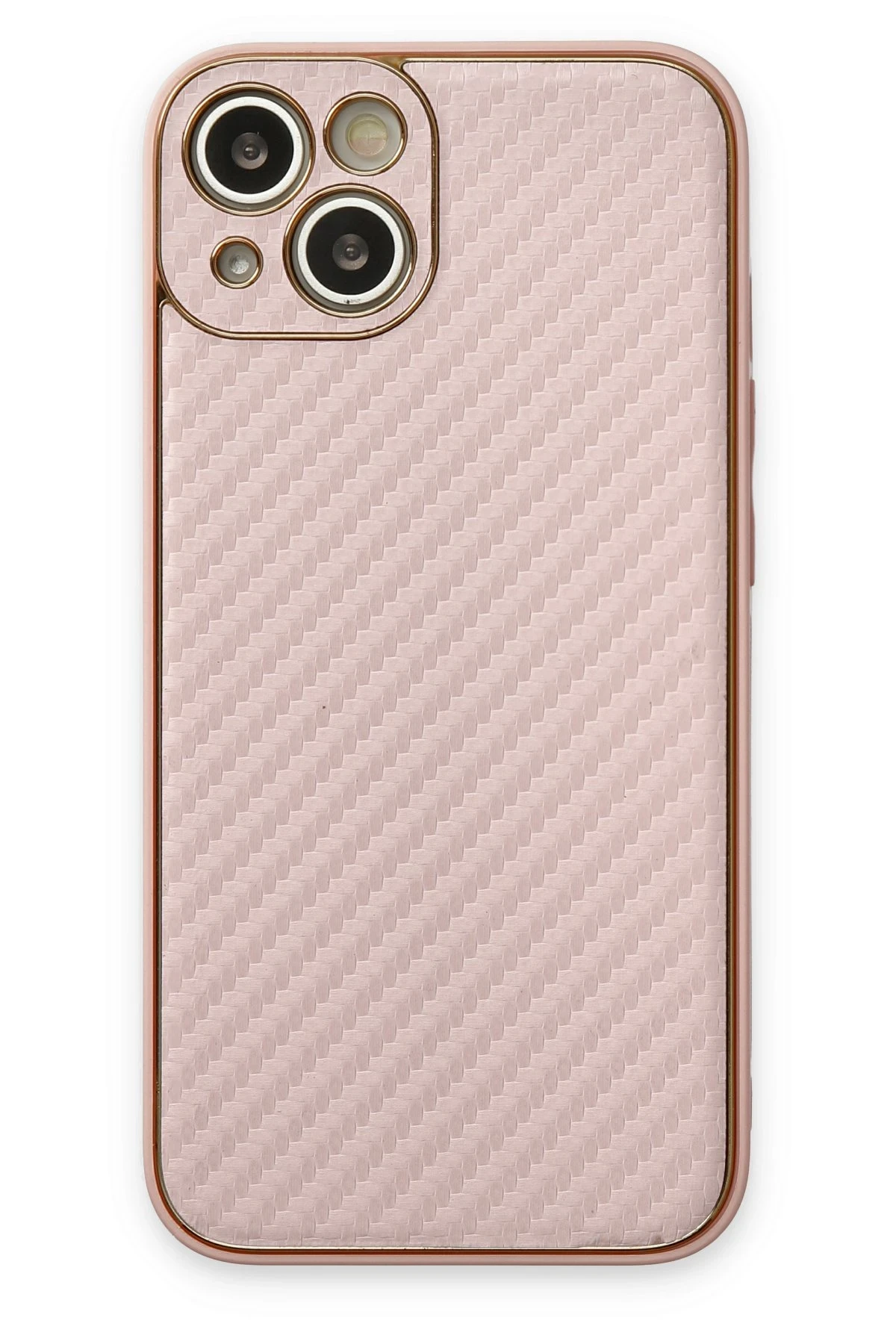 Newface Apple iPhone 13 Kılıf Coco Karbon Silikon - Pembe