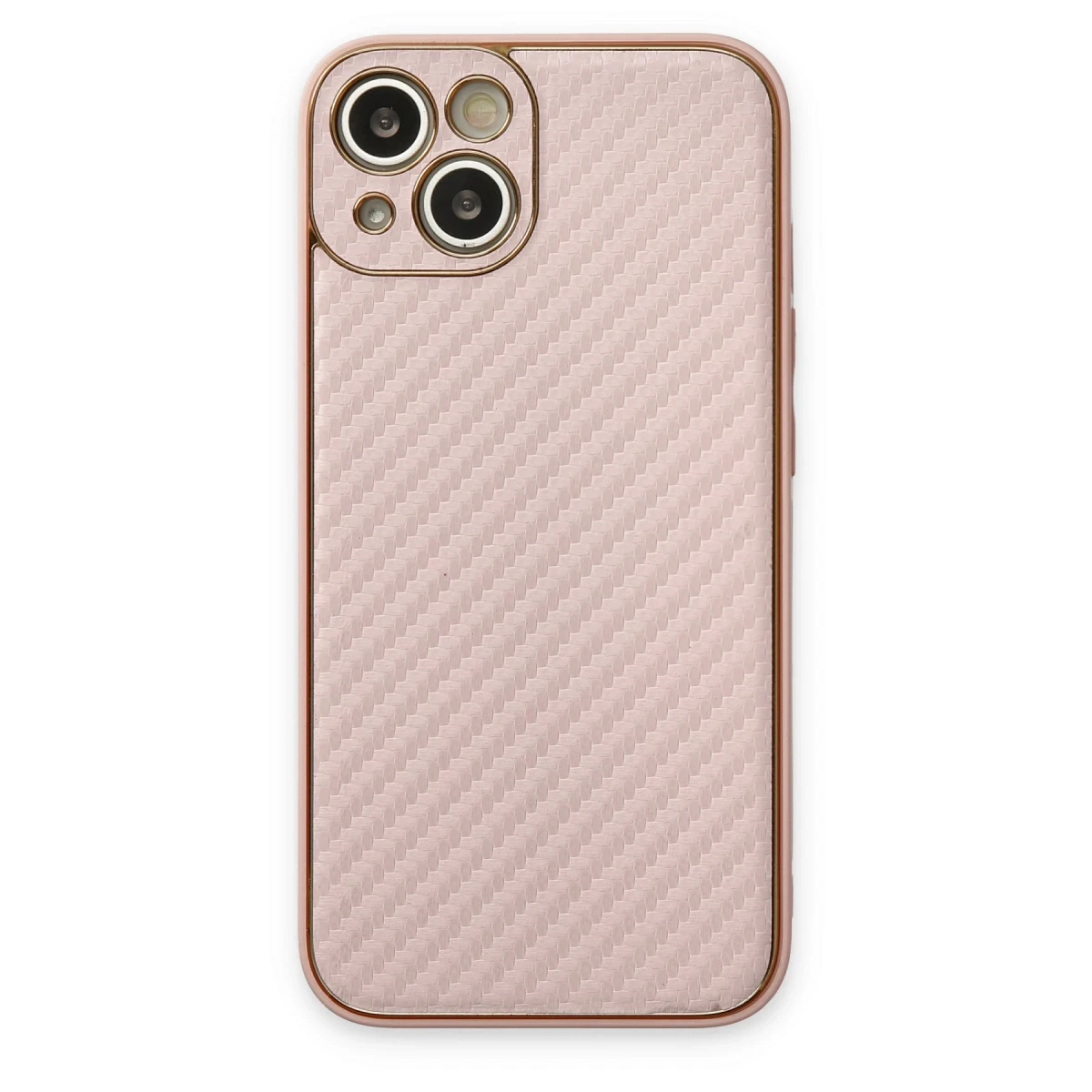 Newface Apple iPhone 13 Kılıf Coco Karbon Silikon - Pembe — görsel 4