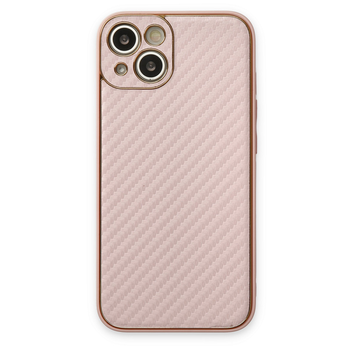 Newface Apple iPhone 13 Kılıf Coco Karbon Silikon - Pembe — görsel 7