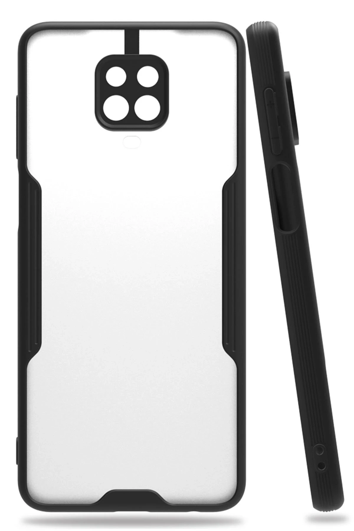 Newface Xiaomi Redmi Note 9S Kılıf Platin Silikon - Siyah
