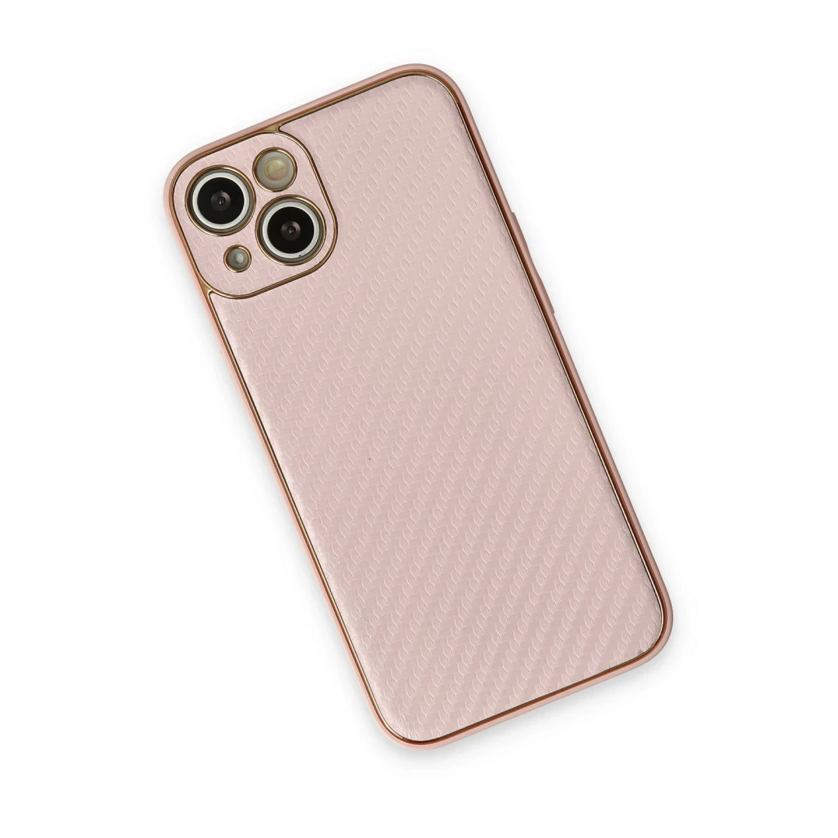 Newface Apple iPhone 13 Kılıf Coco Karbon Silikon - Pembe — görsel 6