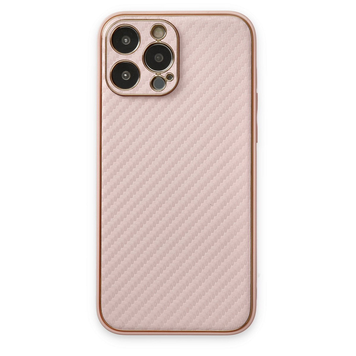 Newface Apple iPhone 13 Pro Kılıf Coco Karbon Silikon - Pembe — görsel 7