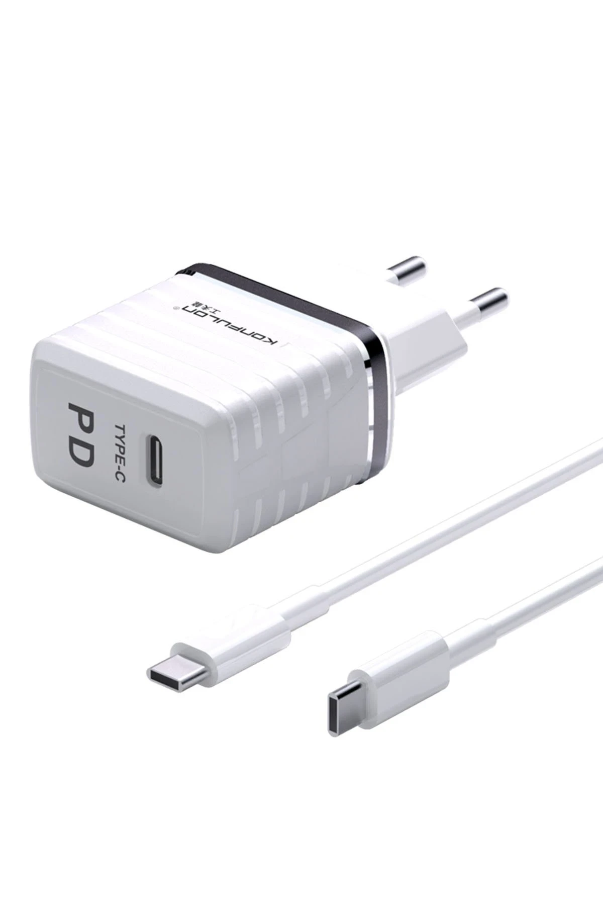 Konfulon C32D 20W PD Şarj Cihazı + DC15 1M 20W 5A Type-C to Type-C Kablolu Şarj Cihazı — görsel 2