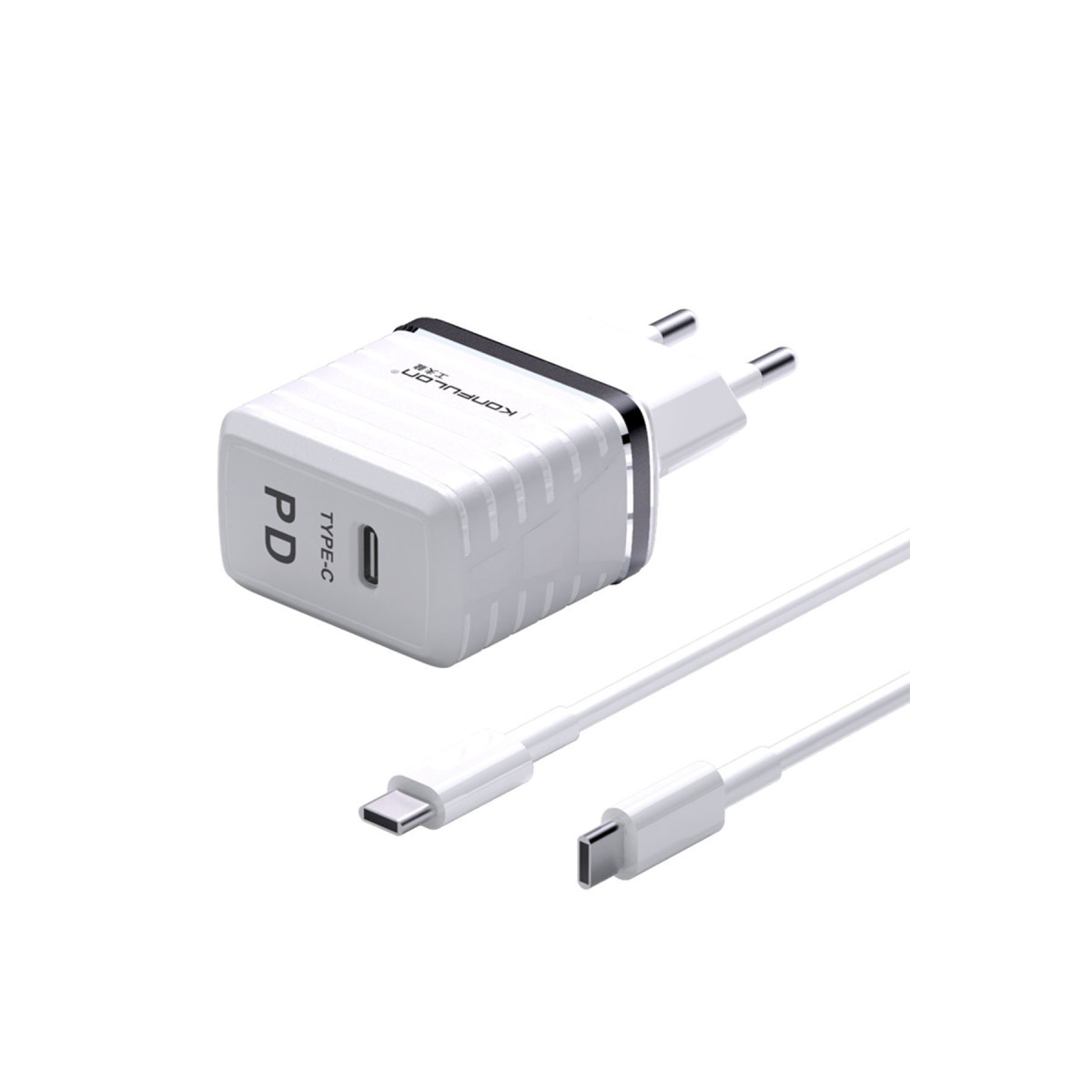 Konfulon C32D 20W PD Şarj Cihazı + DC15 1M 20W 5A Type-C to Type-C Kablolu Şarj Cihazı — görsel 12