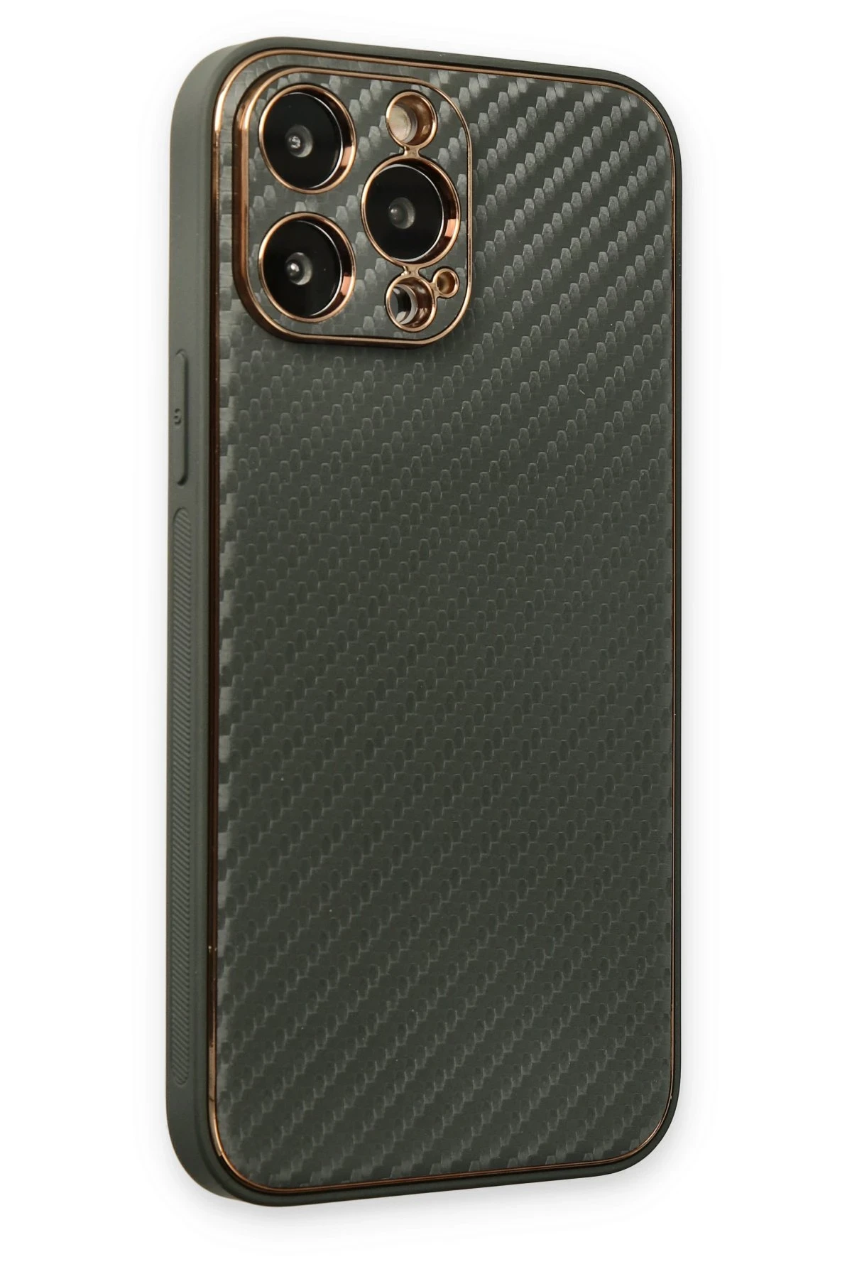 Newface iPhone 13 Pro Kılıf Coco Karbon Silikon - Füme