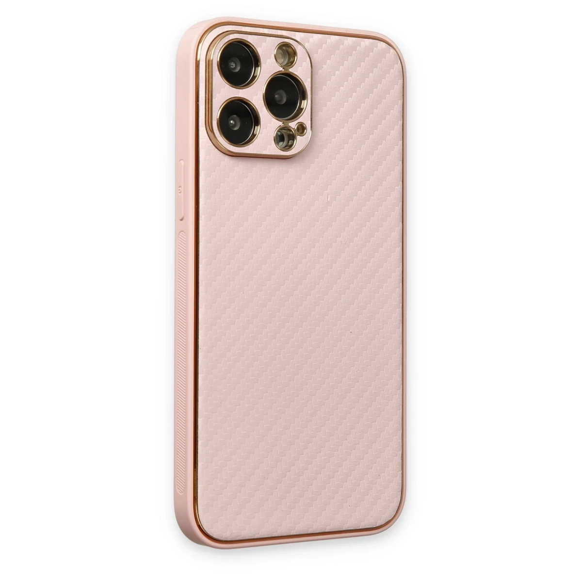 Newface Apple iPhone 13 Pro Max Kılıf Coco Karbon Silikon - Pembe — görsel 5