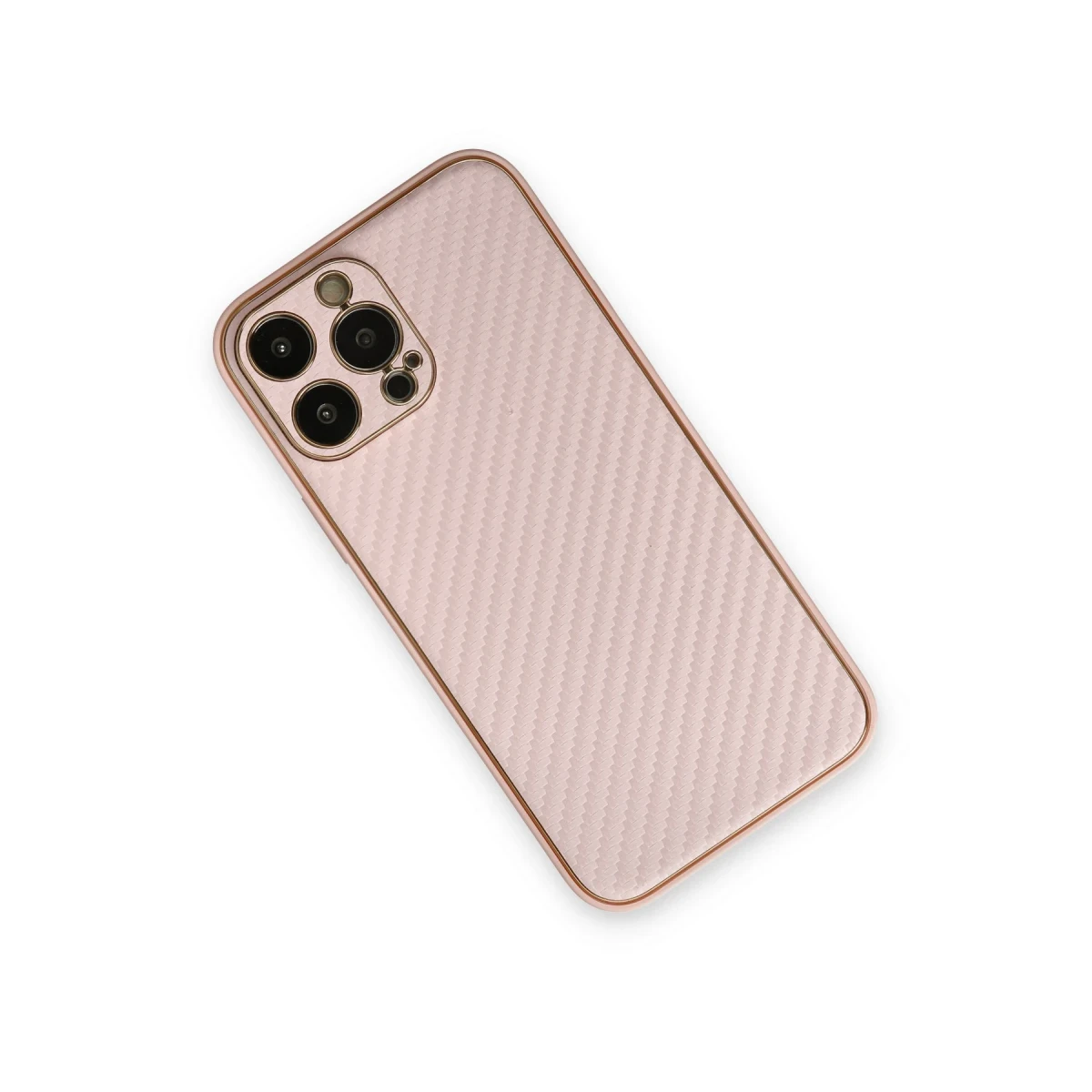 Newface Apple iPhone 13 Pro Max Kılıf Coco Karbon Silikon - Pembe — görsel 6