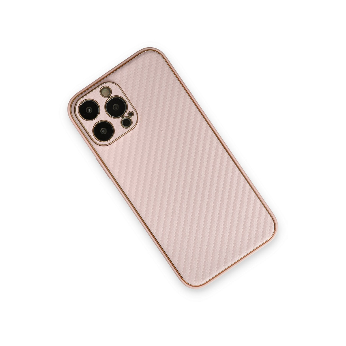 Newface Apple iPhone 13 Pro Max Kılıf Coco Karbon Silikon - Pembe — görsel 9