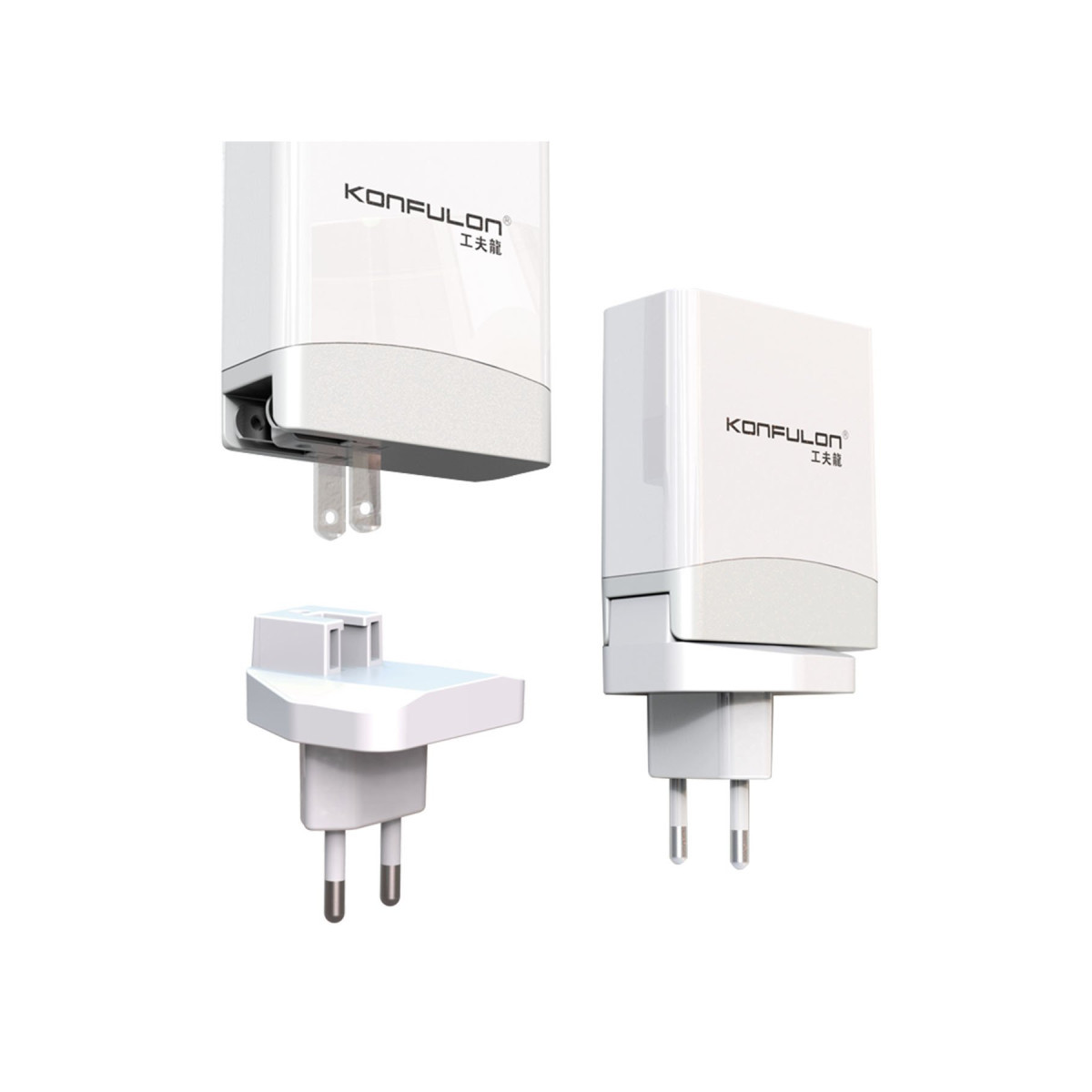 Konfulon C56Q 2 USB Type-C 3.0 Quick PD 30W Seyahat Şarj Cihazı — görsel 12