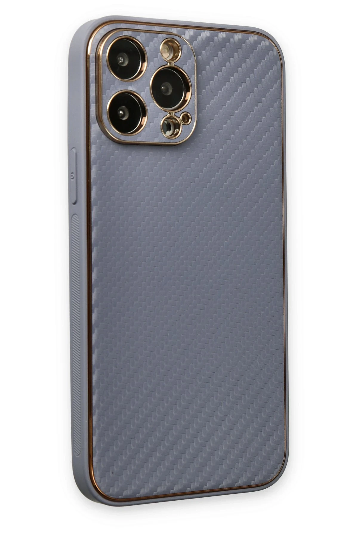 Newface iPhone 13 Pro Max Kılıf Coco Karbon Silikon - Gri