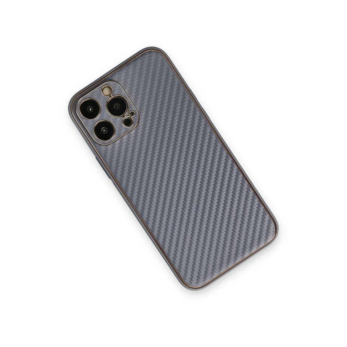 Newface Apple iPhone 13 Pro Max Kılıf Coco Karbon Silikon - Gri