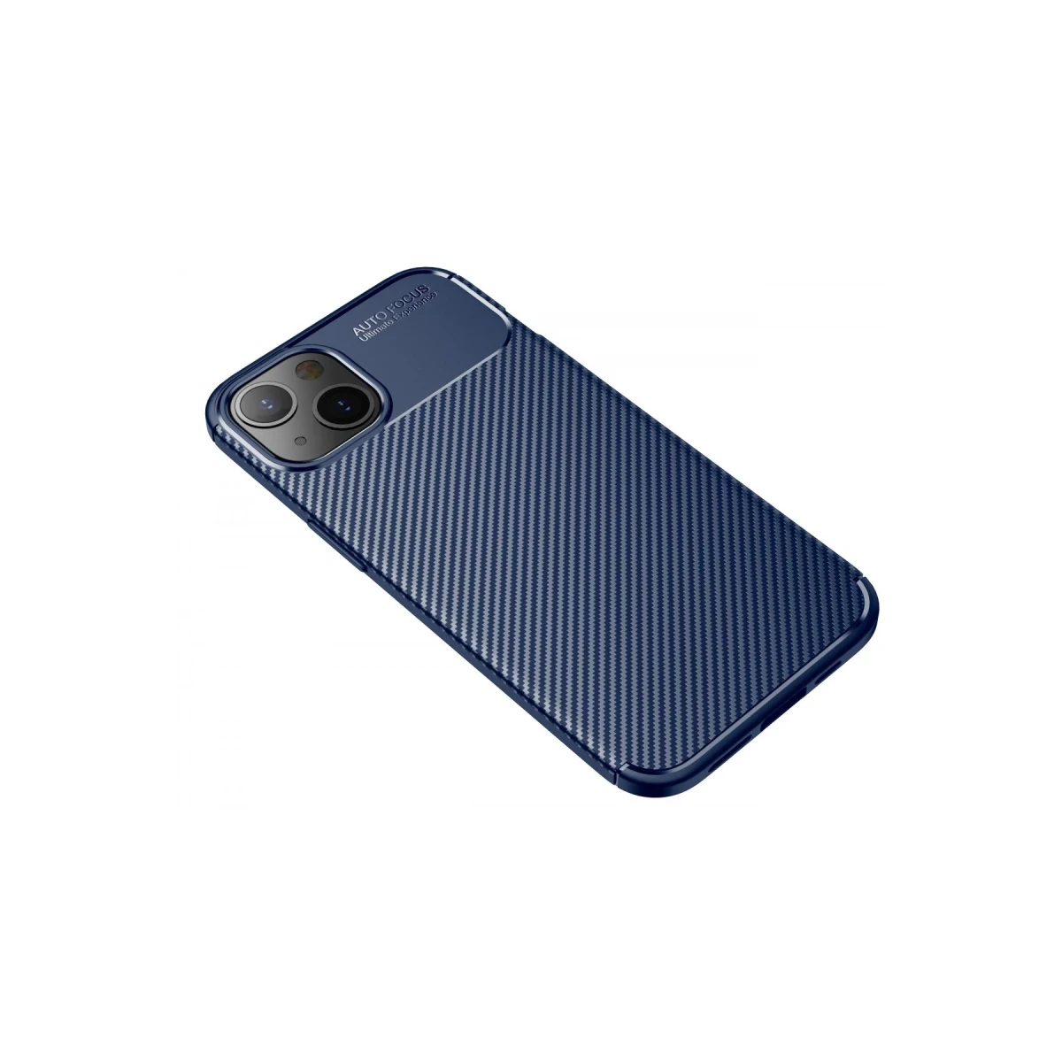 Newface Apple iPhone 13 Kılıf Auto Focus Karbon Kapak - Lacivert — görsel 4