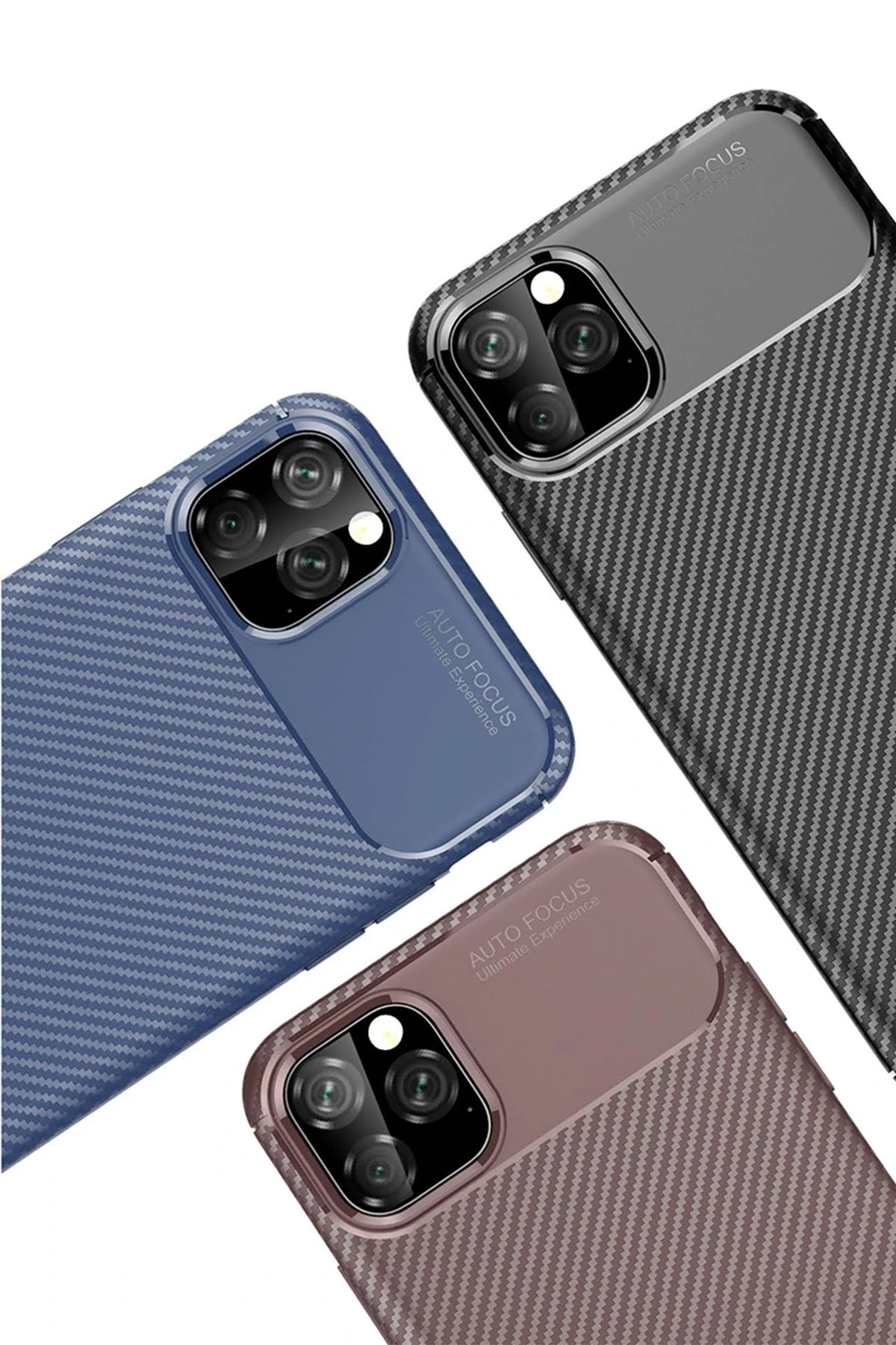 Newface Apple iPhone 11 Pro Kılıf Auto Focus Karbon Kapak - Siyah — görsel 4