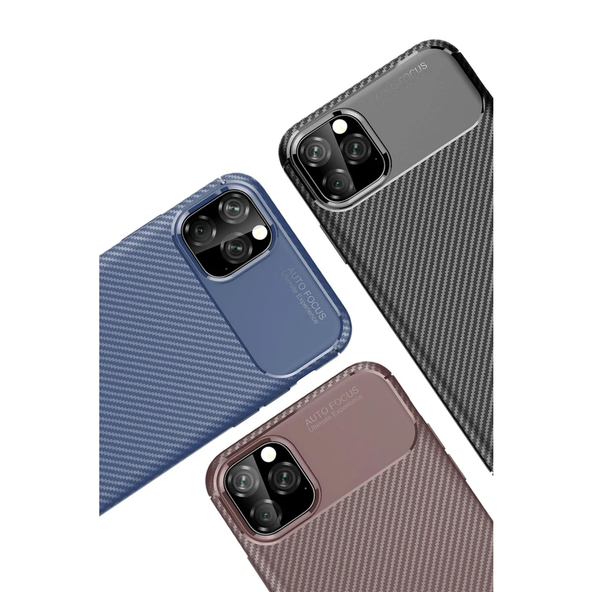 Newface Apple iPhone 11 Pro Kılıf Auto Focus Karbon Kapak - Siyah — görsel 8