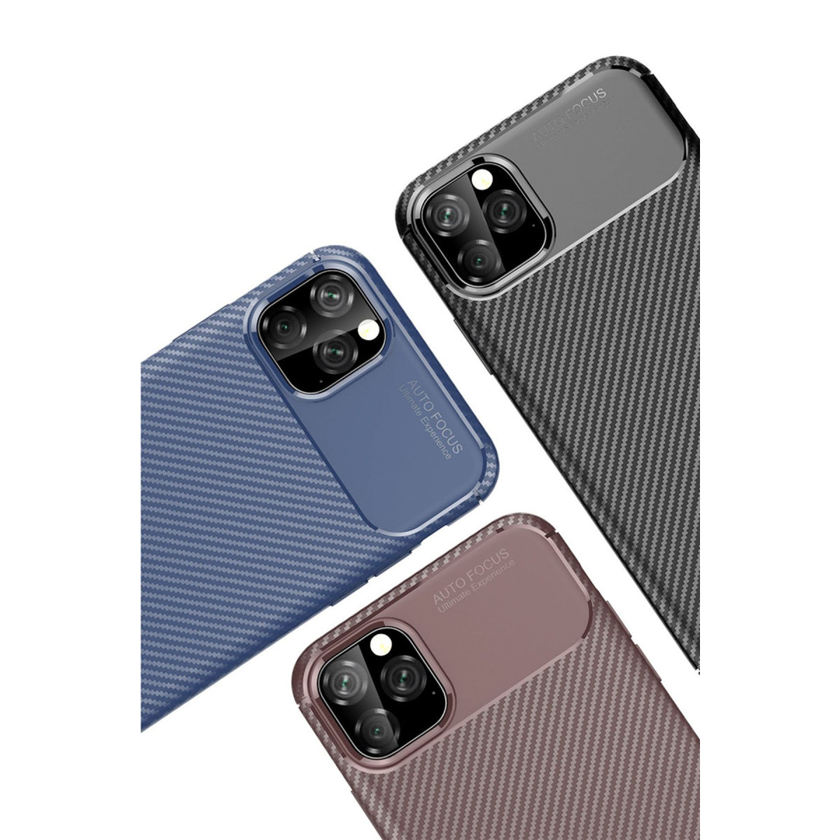 Newface Apple iPhone 11 Pro Max Kılıf Auto Focus Karbon Kapak - Siyah — görsel 12