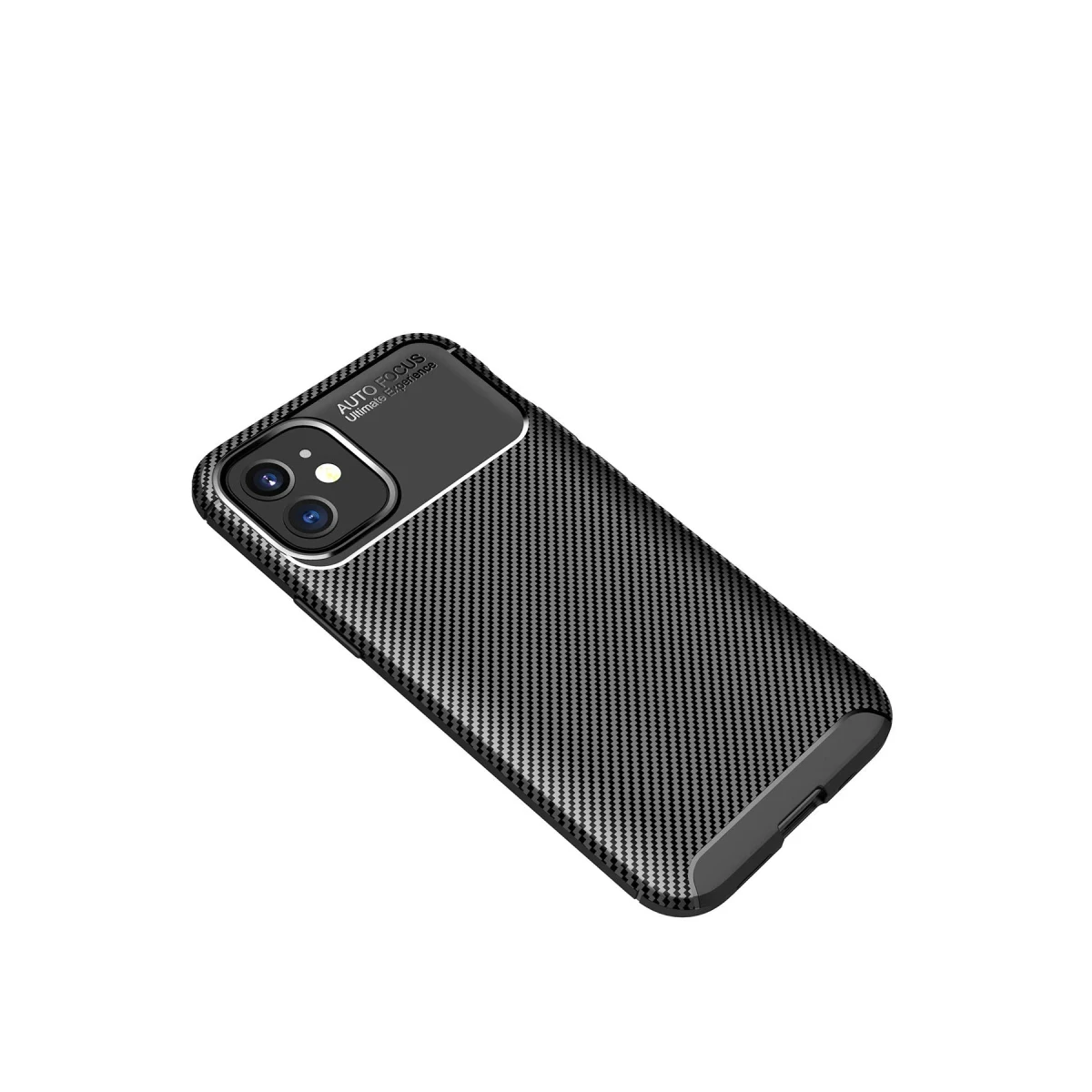 Newface Apple iPhone 12 Mini Kılıf Auto Focus Karbon Kapak - Siyah — görsel 5