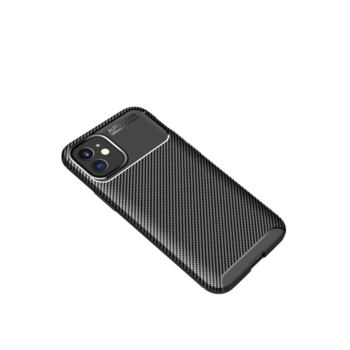 Newface Apple iPhone 12 Mini Kılıf Auto Focus Karbon Kapak - Siyah — görsel 8