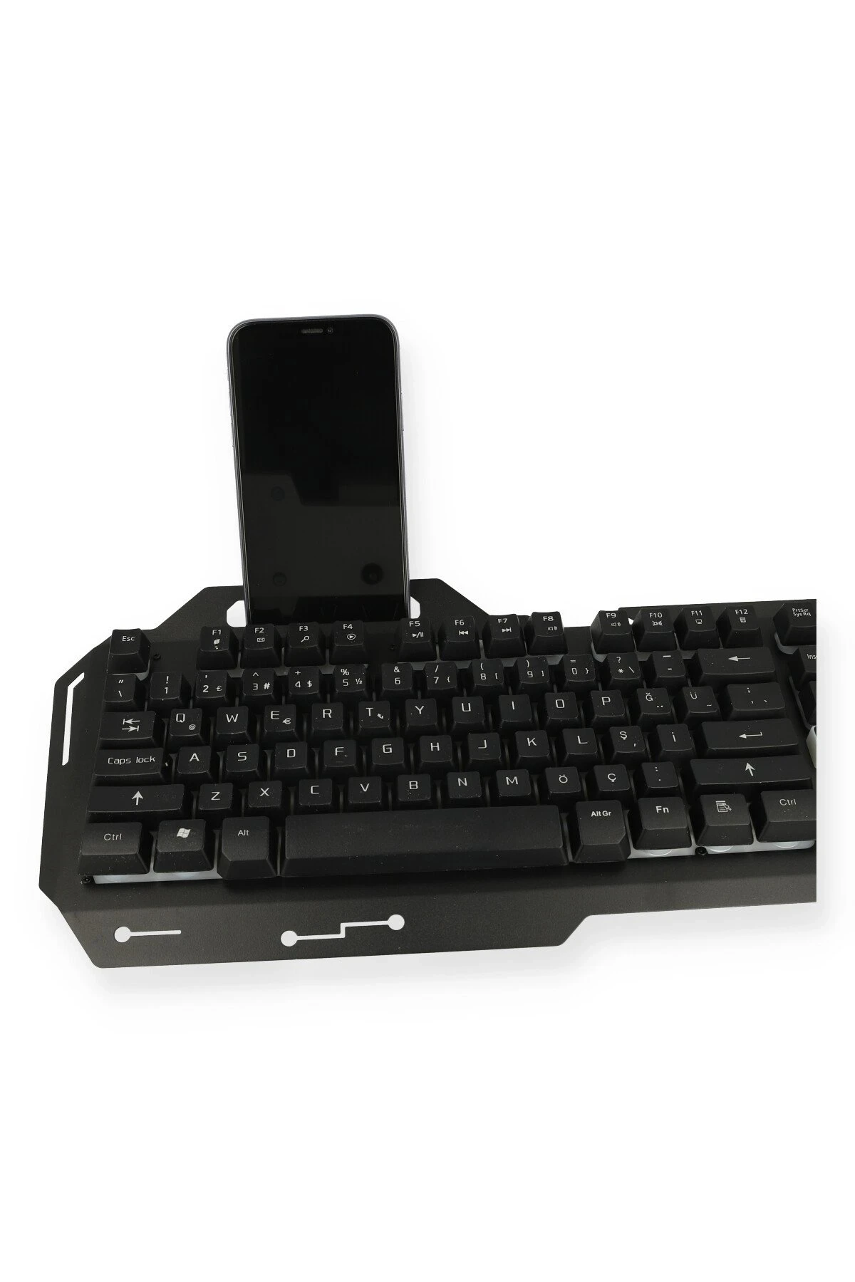 Konfulon V1 RGB Işıklı Metal Yüzey Türkçe Q Kablolu Gaming Klavye — görsel 4