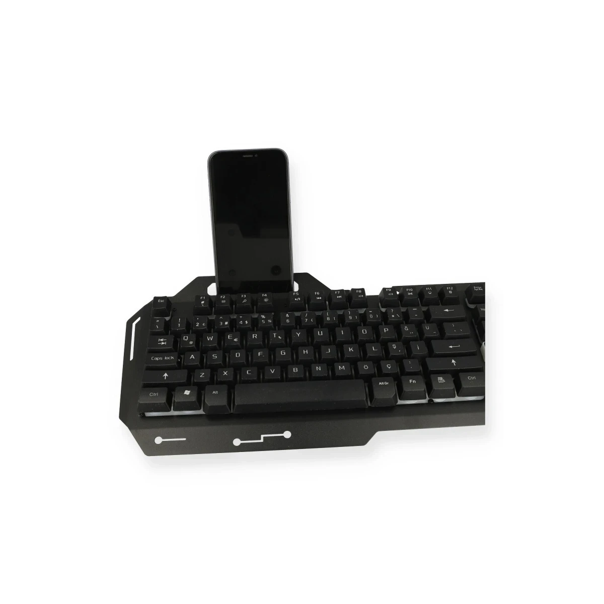 Konfulon V1 RGB Işıklı Metal Yüzey Türkçe Q Kablolu Gaming Klavye — görsel 8