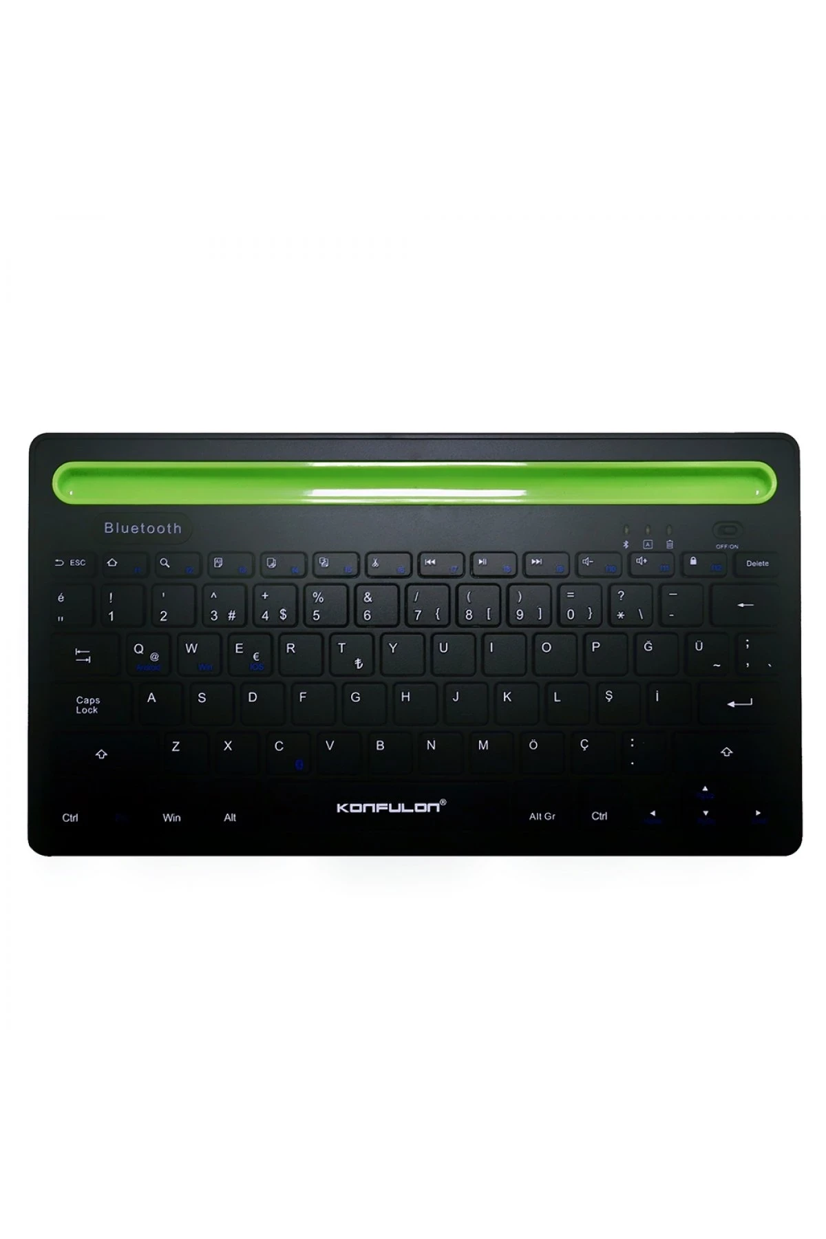 Konfulon V4 Bluetooth 5.0 Standlı Türkçe Q Klavye — görsel 7