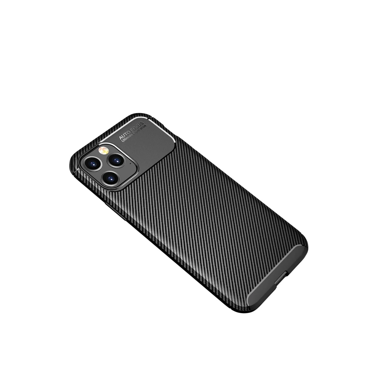 Newface Apple iPhone 12 Pro Max Kılıf Auto Focus Karbon Kapak - Siyah — görsel 5