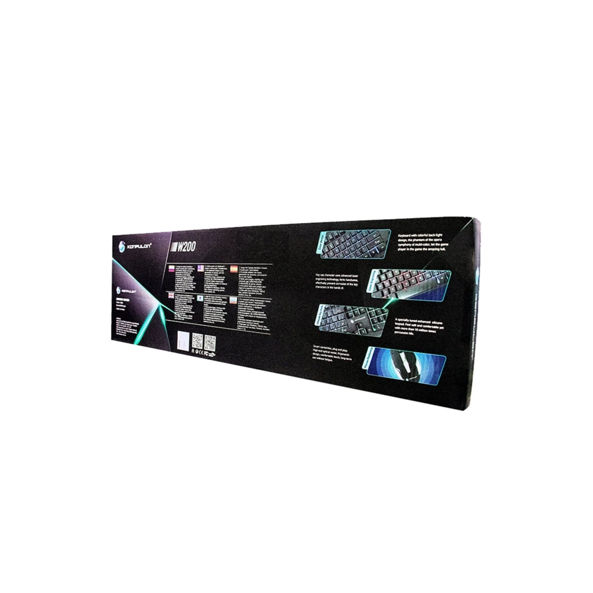 Konfulon W200 RGB Işıklı Türkçe Q Gaming Kablolu Klavye Mouse Set — görsel 11