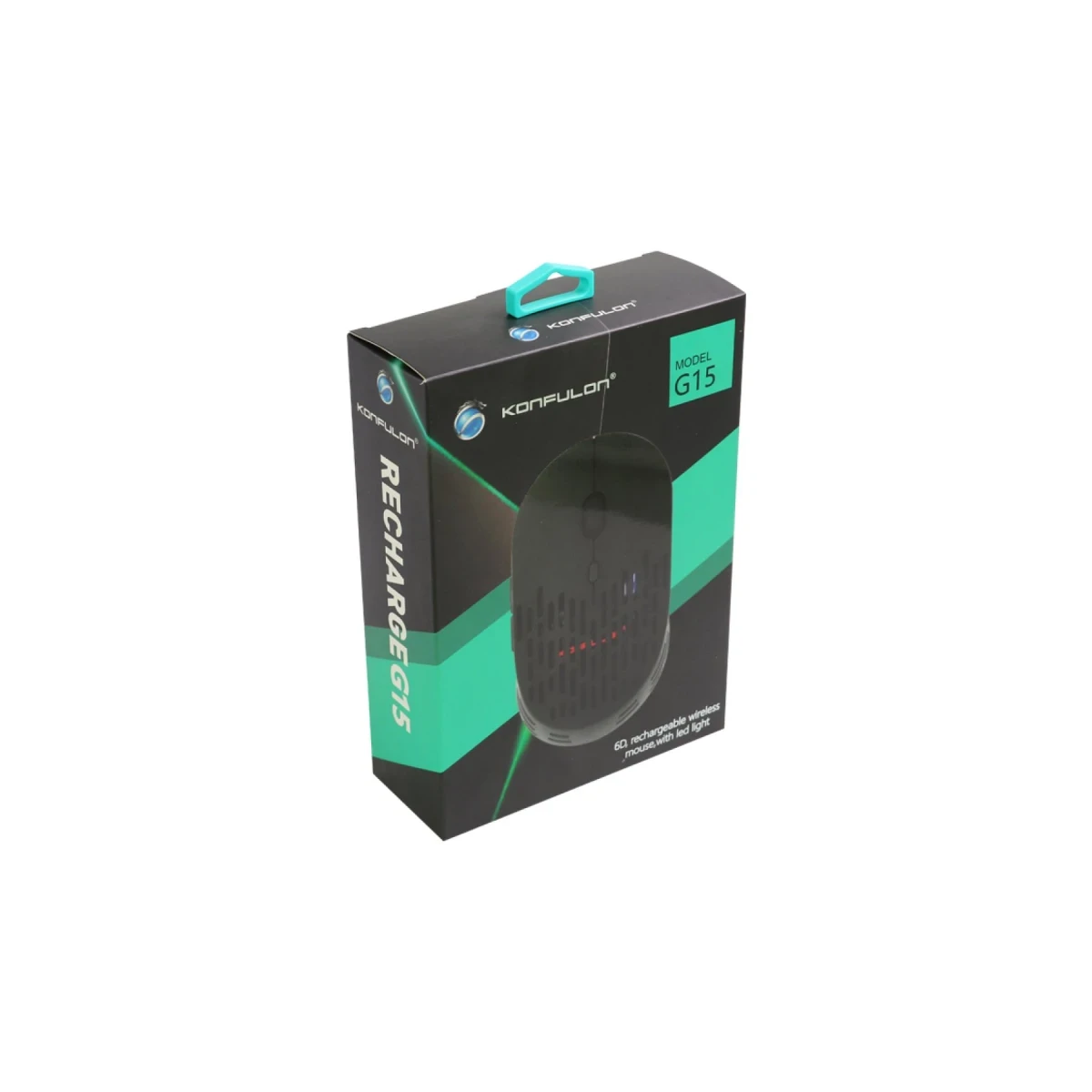 Konfulon G15 RGB Işıklı Şarjlı 4800 DPI Kablosuz Mouse — görsel 9