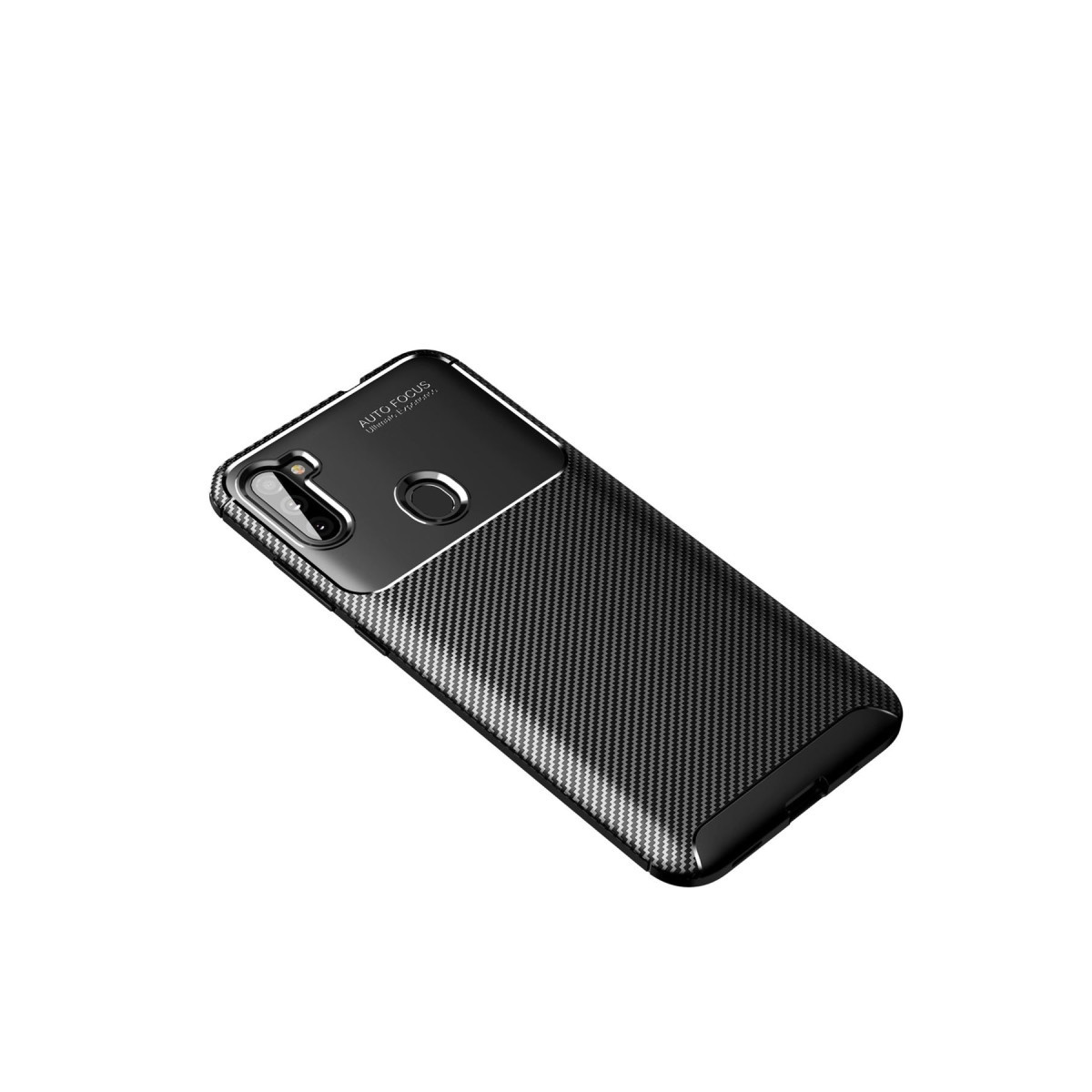 Newface Samsung Galaxy A11 Kılıf Auto Focus Karbon Kapak - Siyah — görsel 3
