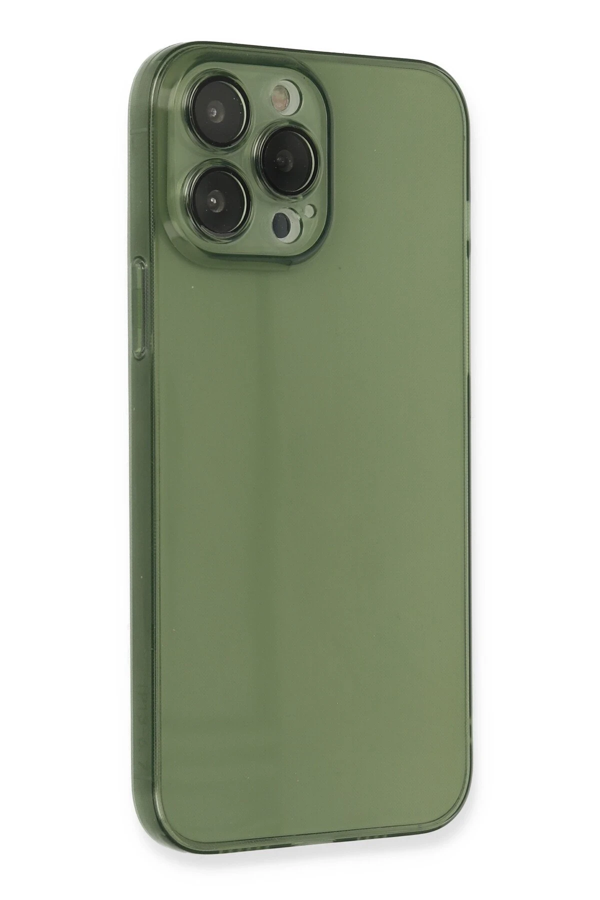 Newface iPhone 13 Pro Kılıf Fly Lens Silikon - Yeşil