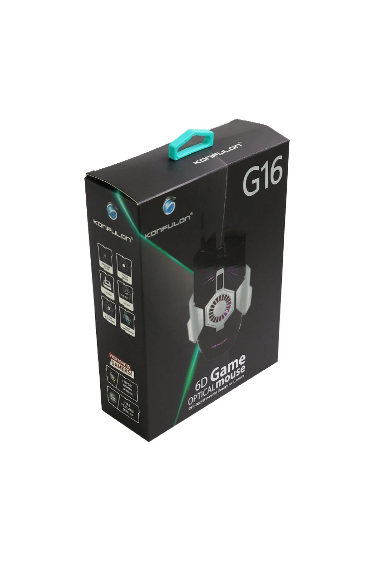 Konfulon G16 RGB Işıklı Kablolu Gamer Mouse — görsel 6