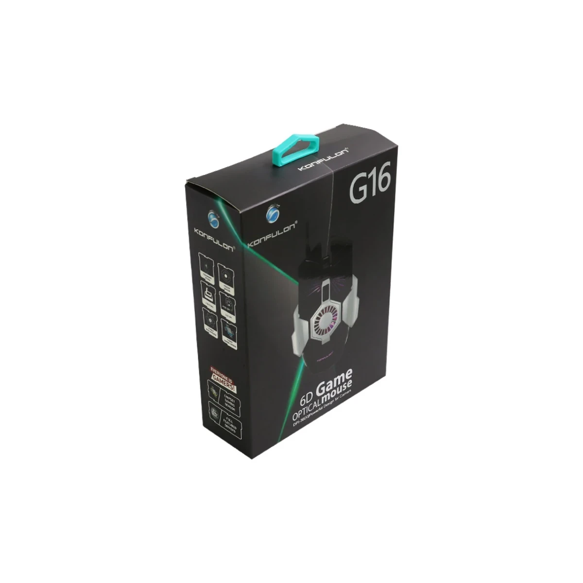 Konfulon G16 RGB Işıklı Kablolu Gamer Mouse — görsel 12