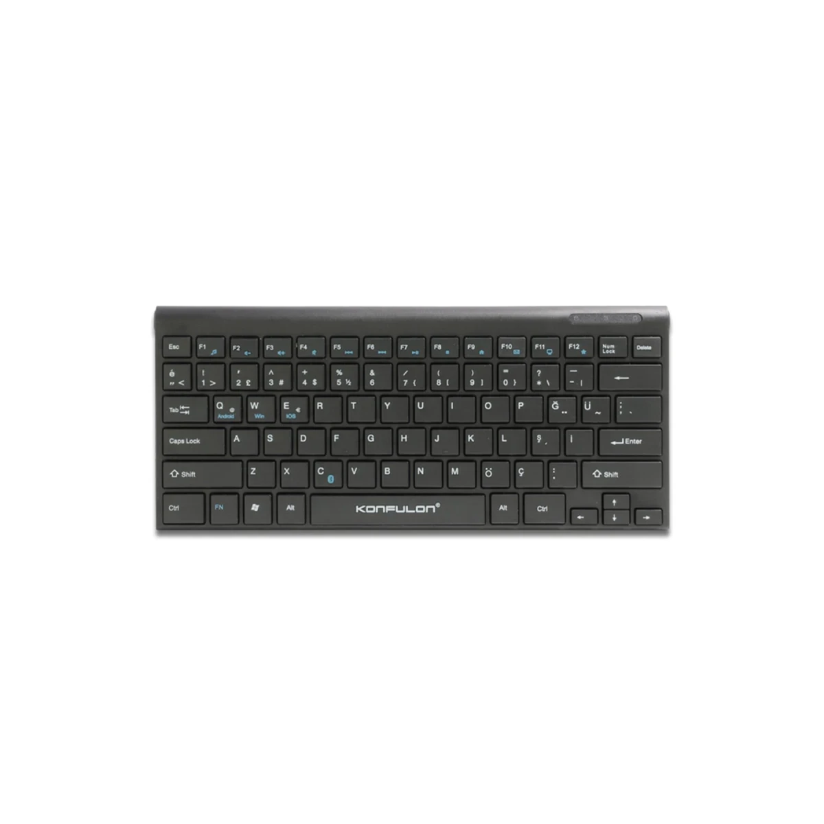 Konfulon V6 Bluetooth 5.0 Standlı Türkçe Q Klavye - Siyah — görsel 5
