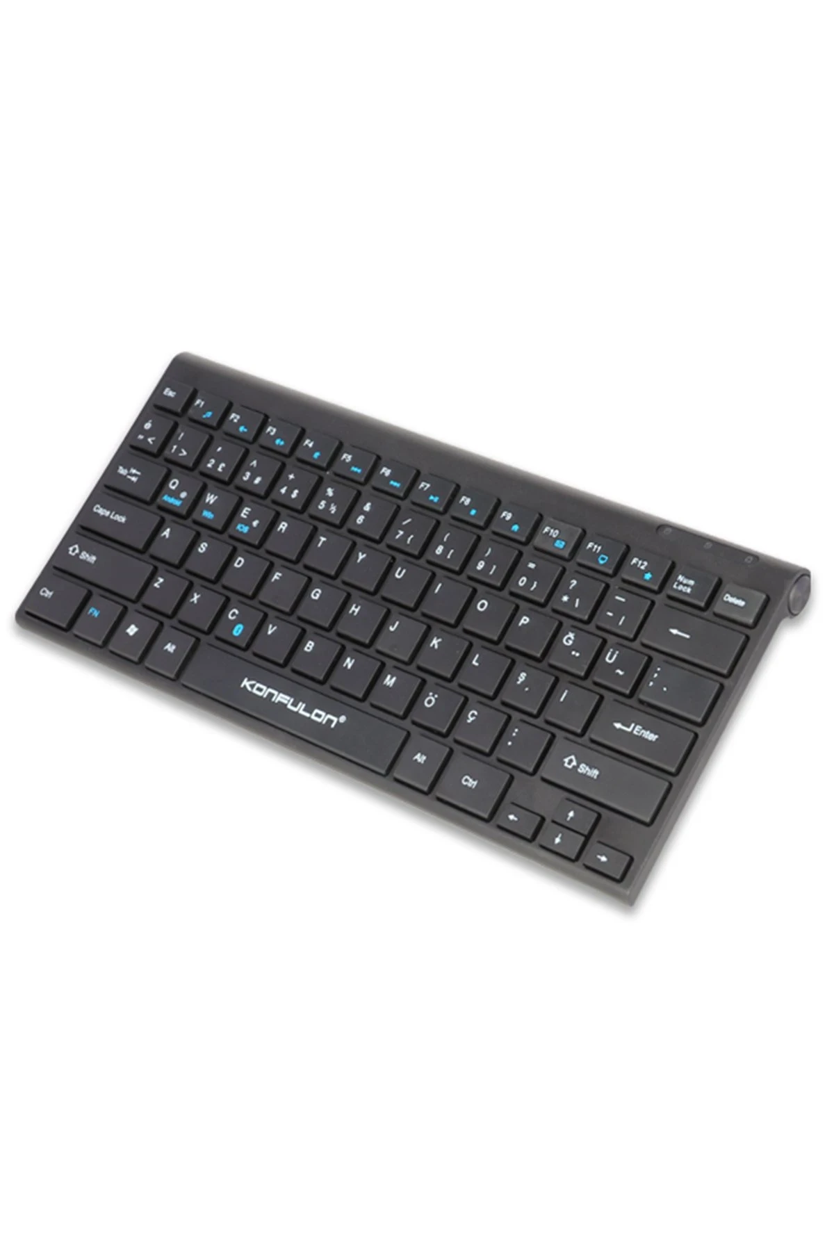 Konfulon V6 Bluetooth 5.0 Standlı Türkçe Q Klavye - Siyah — görsel 3