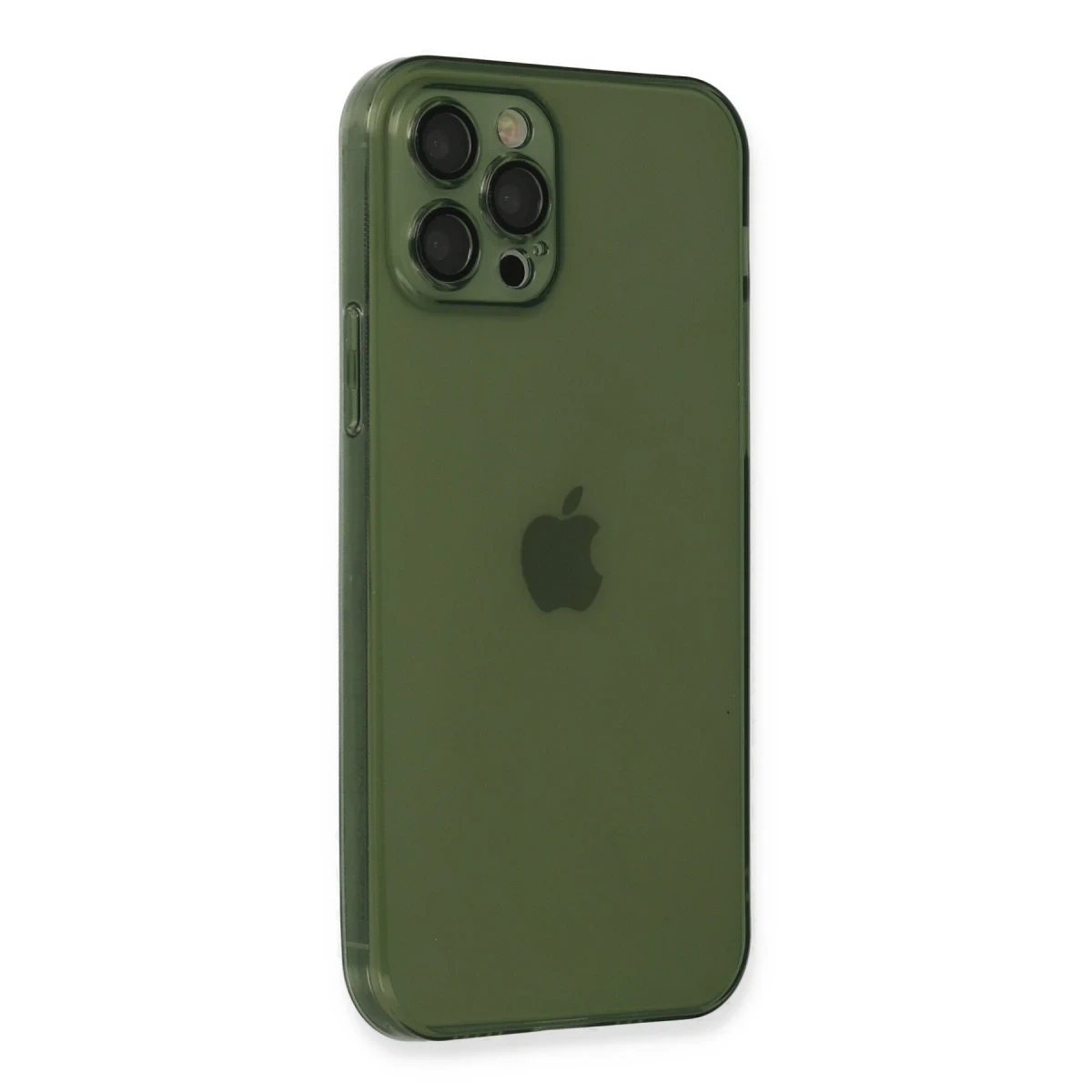 Newface Apple iPhone 12 Pro Max Kılıf Fly Lens Silikon - Yeşil — görsel 5