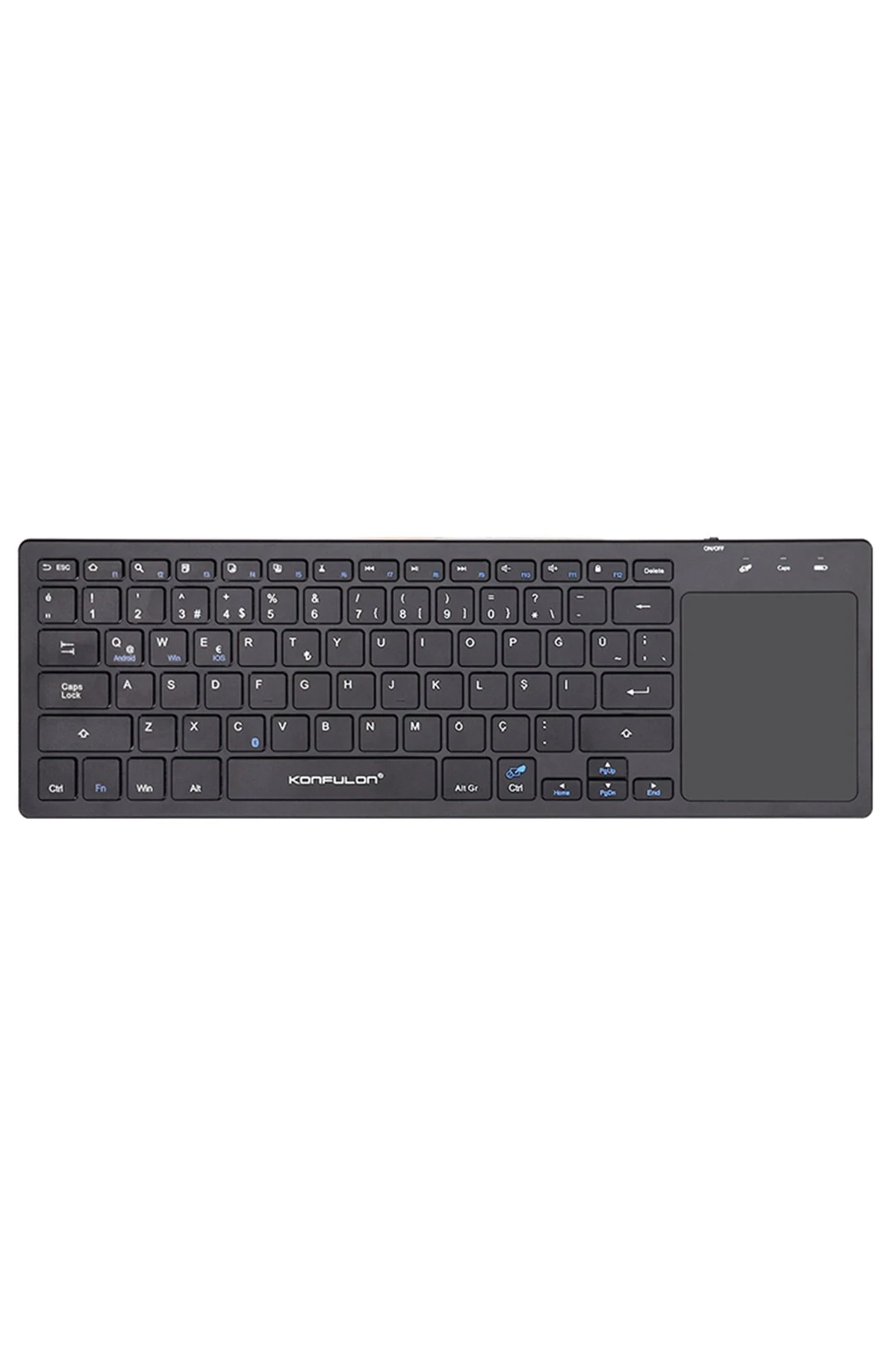 Konfulon V7 Bluetooth 5.0 Standlı Türkçe Q Klavye