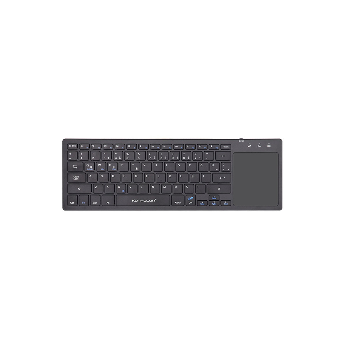 Konfulon V7 Bluetooth 5.0 Standlı Türkçe Q Klavye — görsel 11