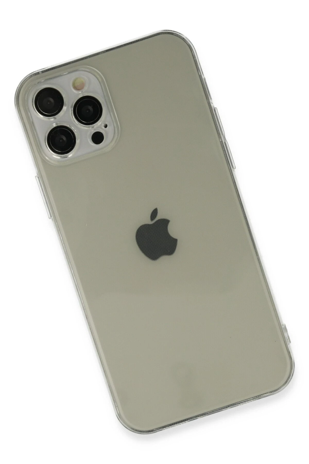 Newface iPhone 12 Pro Max Kılıf Fly Lens Silikon - Şeffaf