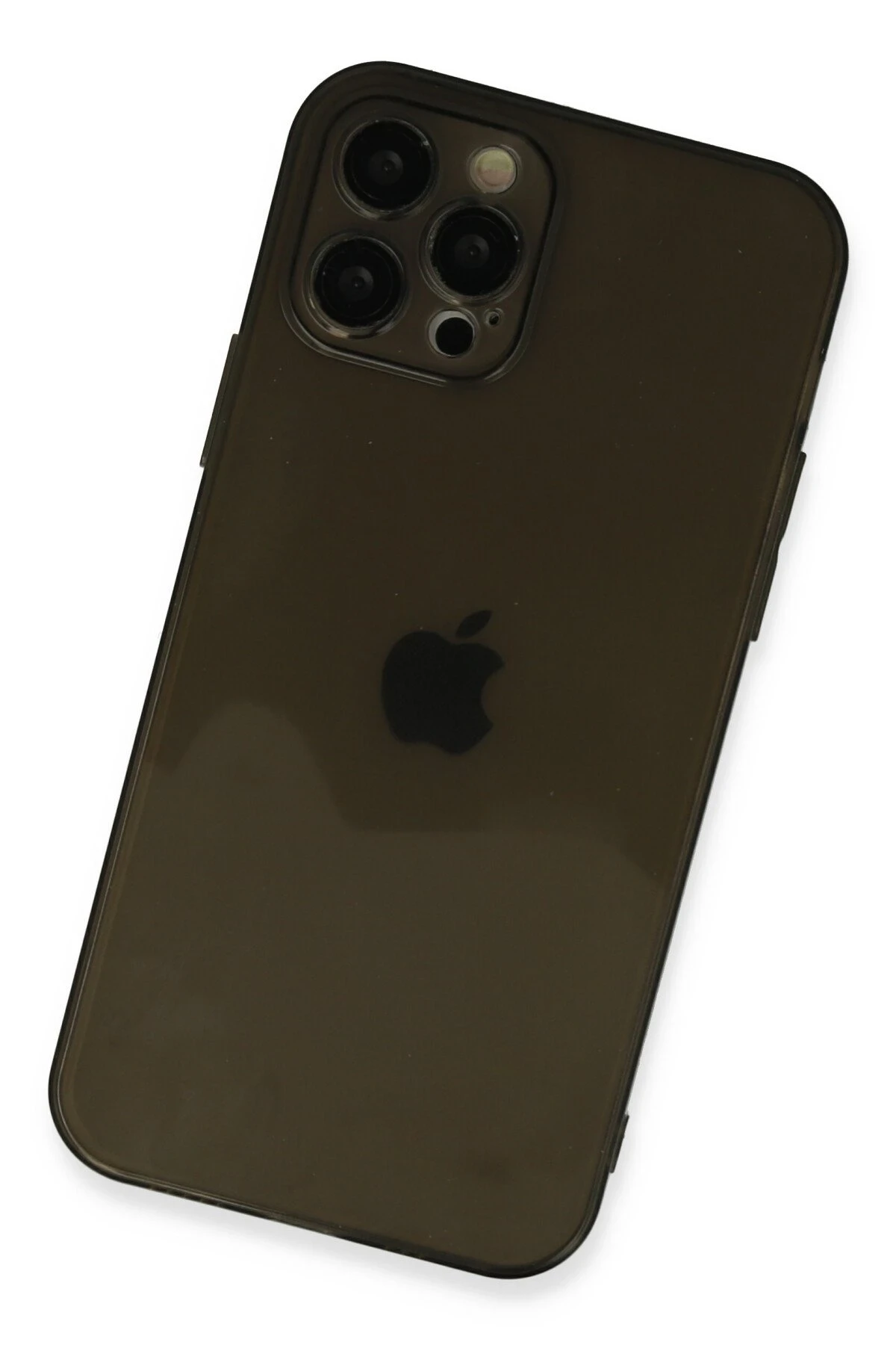 Newface iPhone 12 Pro Max Kılıf Fly Lens Silikon - Siyah