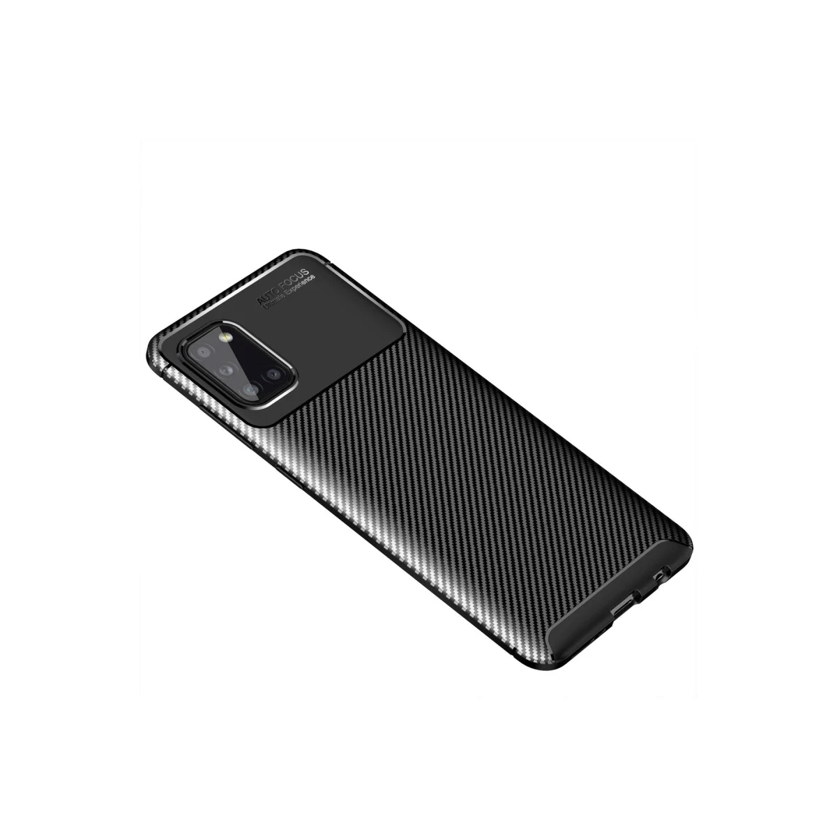 Newface Samsung Galaxy A31 Kılıf Auto Focus Karbon Kapak - Siyah — görsel 4